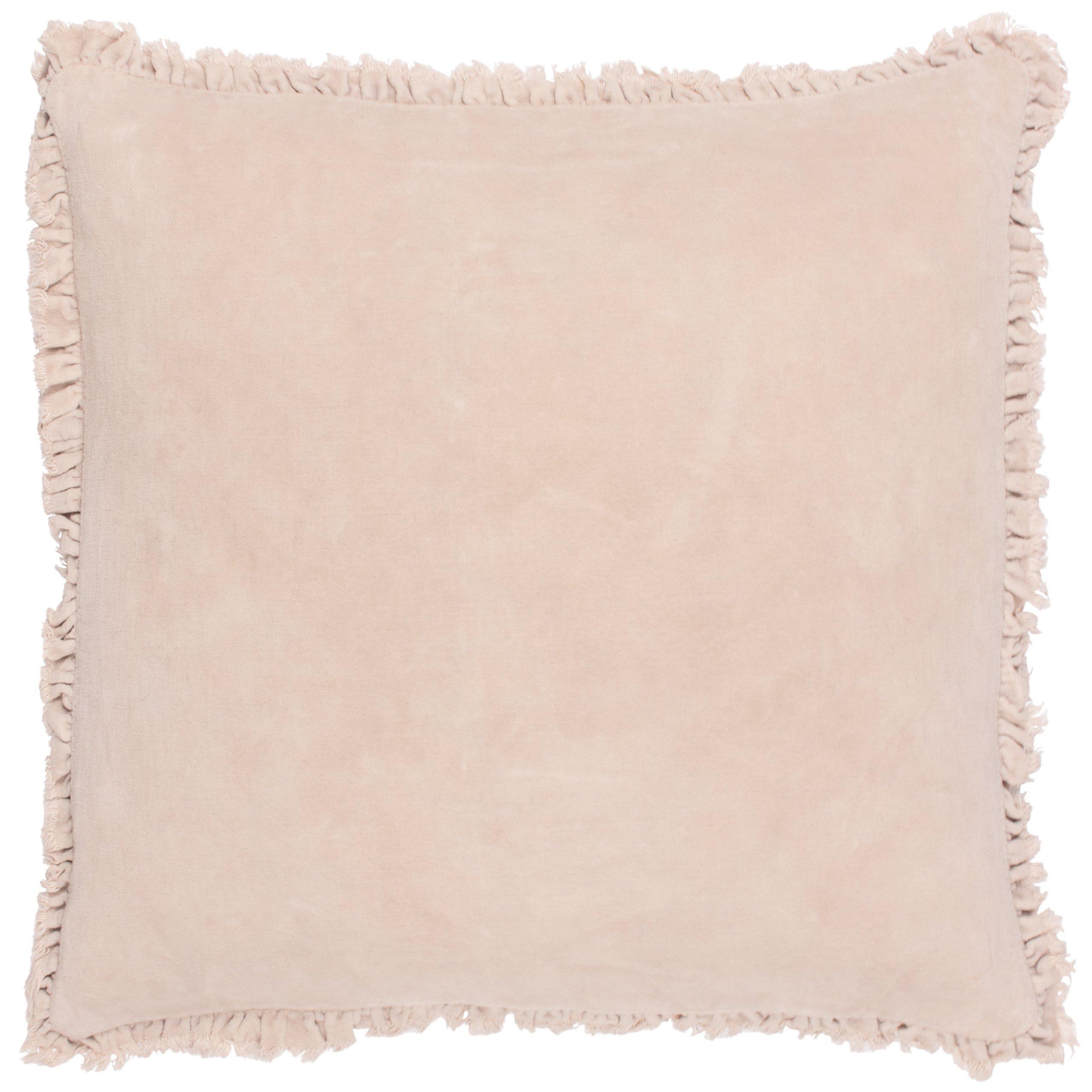 Natural - Yard - Bertie Cotton Velvet Feather Filled Cushion - 3