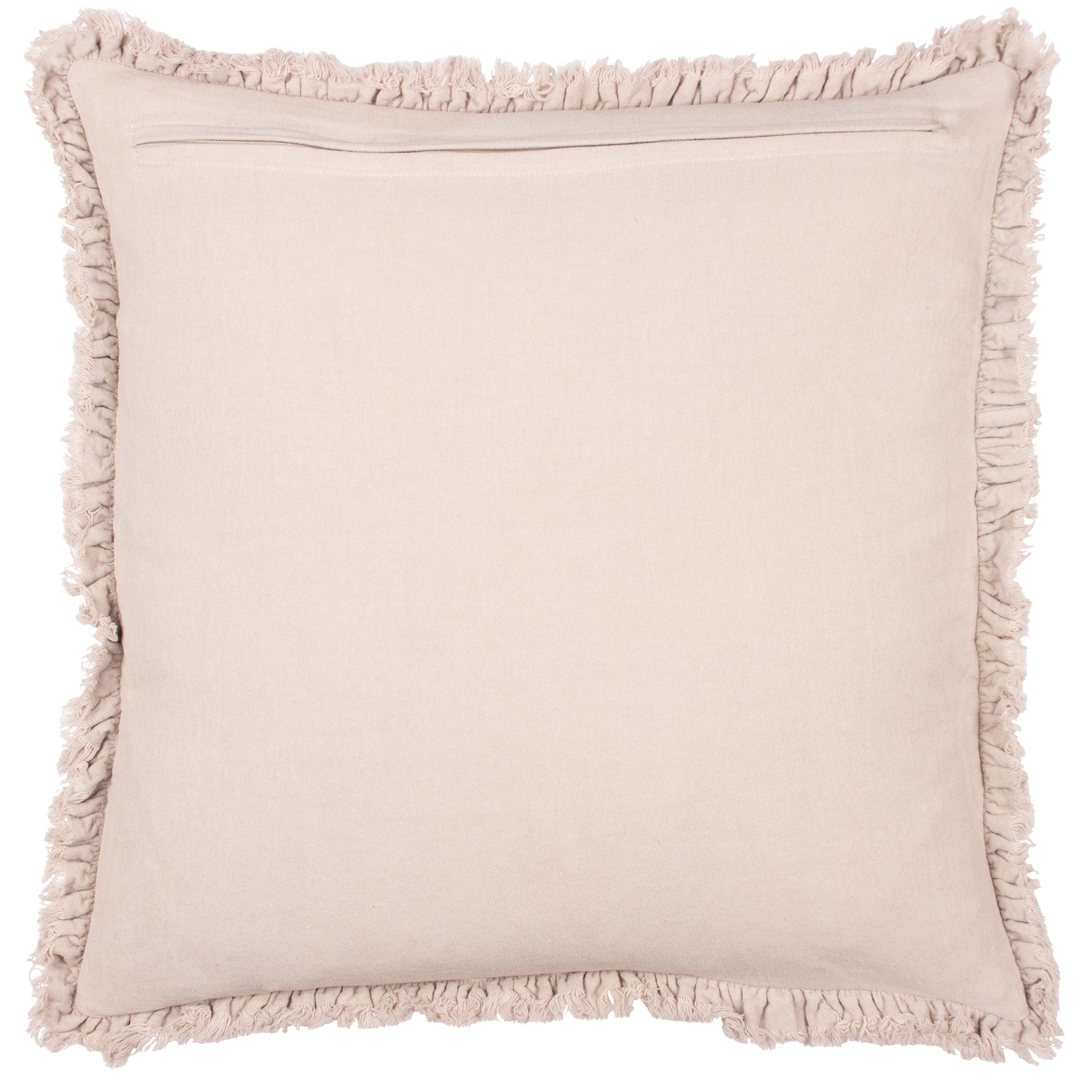 Natural - Yard - Bertie Cotton Velvet Feather Filled Cushion - 4