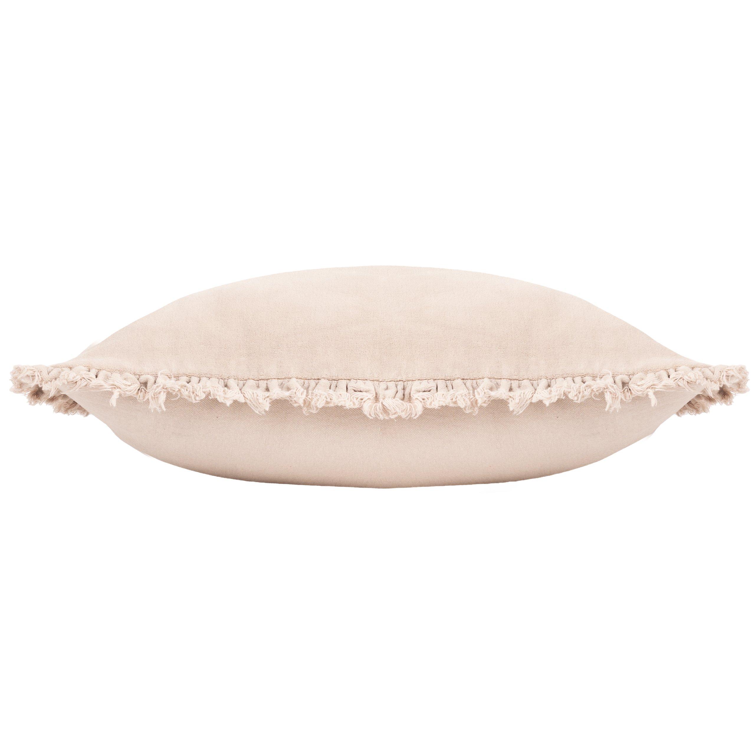 Natural - Yard - Bertie Cotton Velvet Feather Filled Cushion - 5