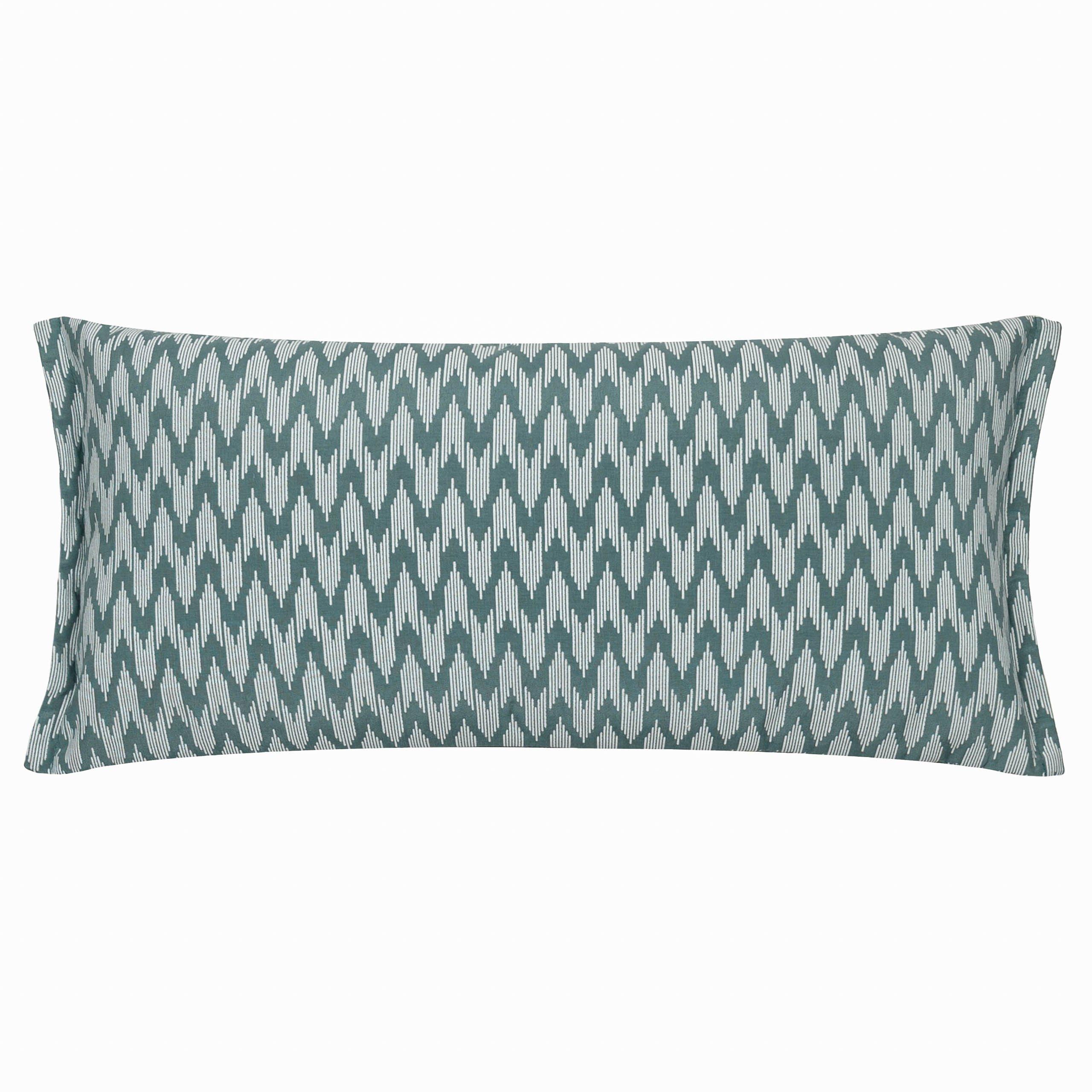 Blue - Sanderson - Hutton Woven Jacquard Feather Filled Cushion - 1