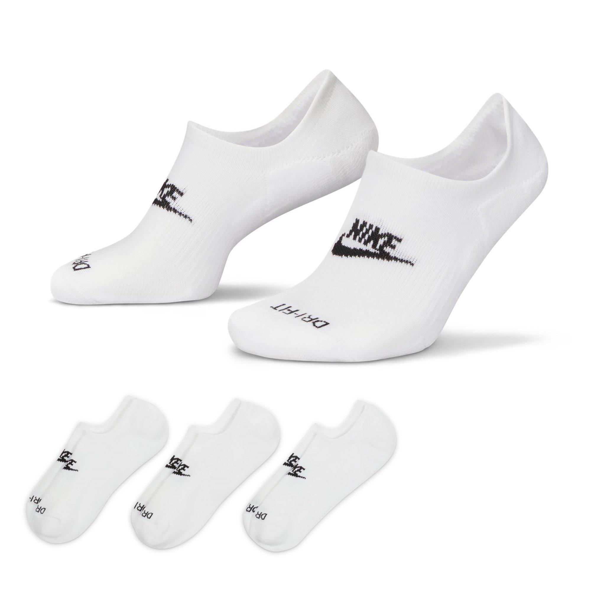 Blanc/Noir - Nike - Everyday Plus Cushioned Nike Footie 3pk Socks - 1