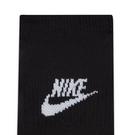 Noir/Blanc - Nike - Everyday Plus Cushioned  Footie 3pk Socks - 2
