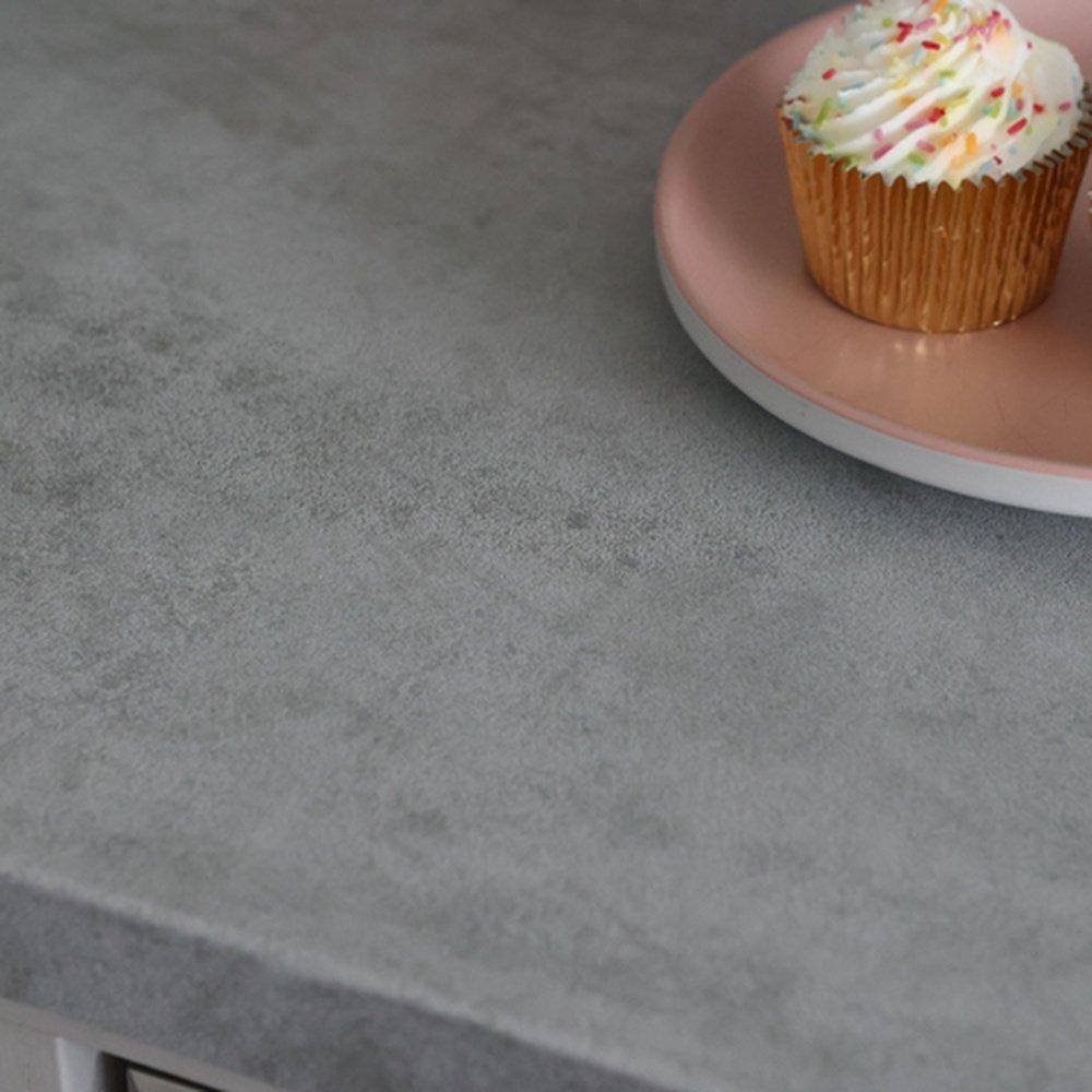 Grey - D C Fix - Concrete Grey Self-adhesive Vinyl Wrap 90cm wide - 6