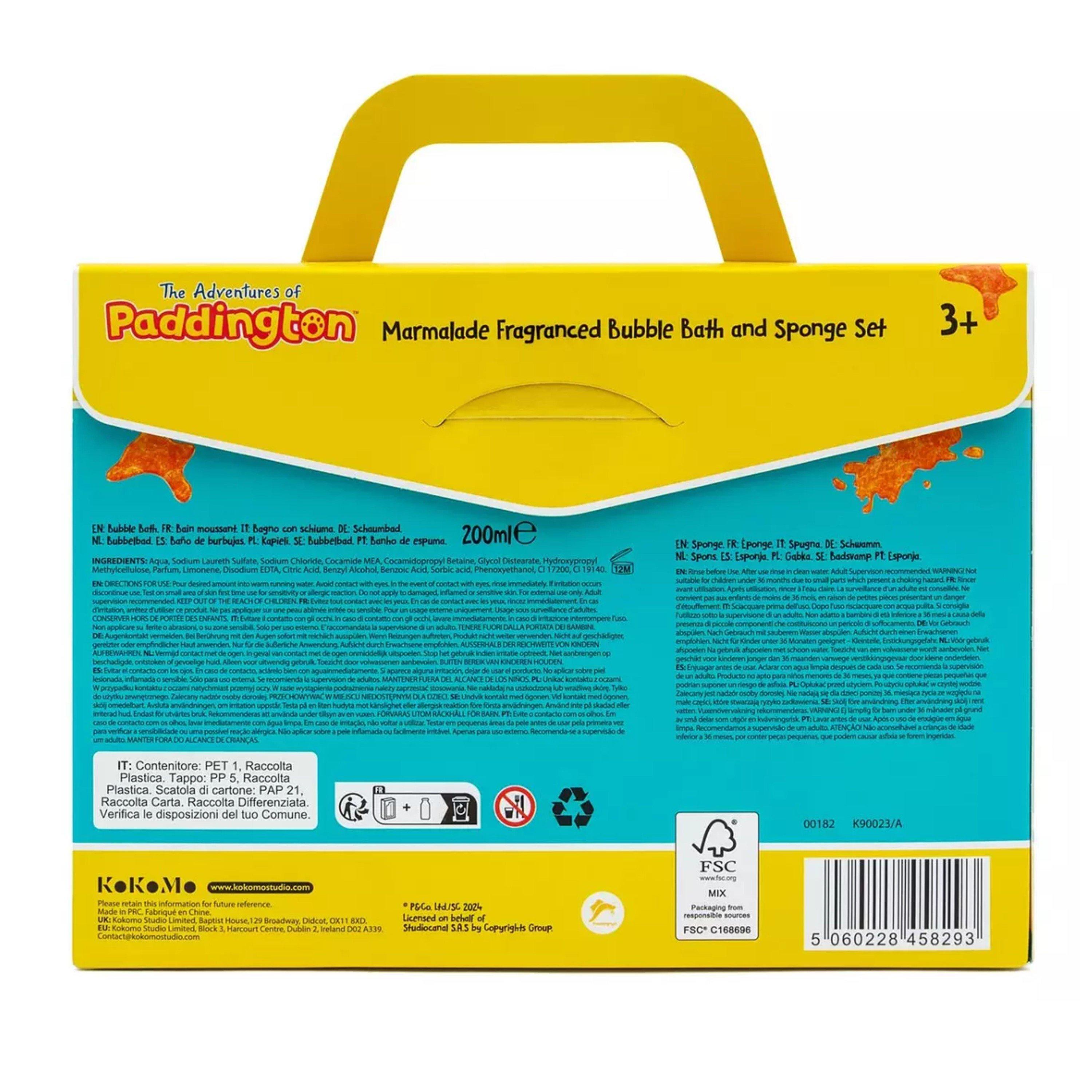 Blue - Paddington Bear - Paddington Marmalade Sandwich Bath Gift Set - 3