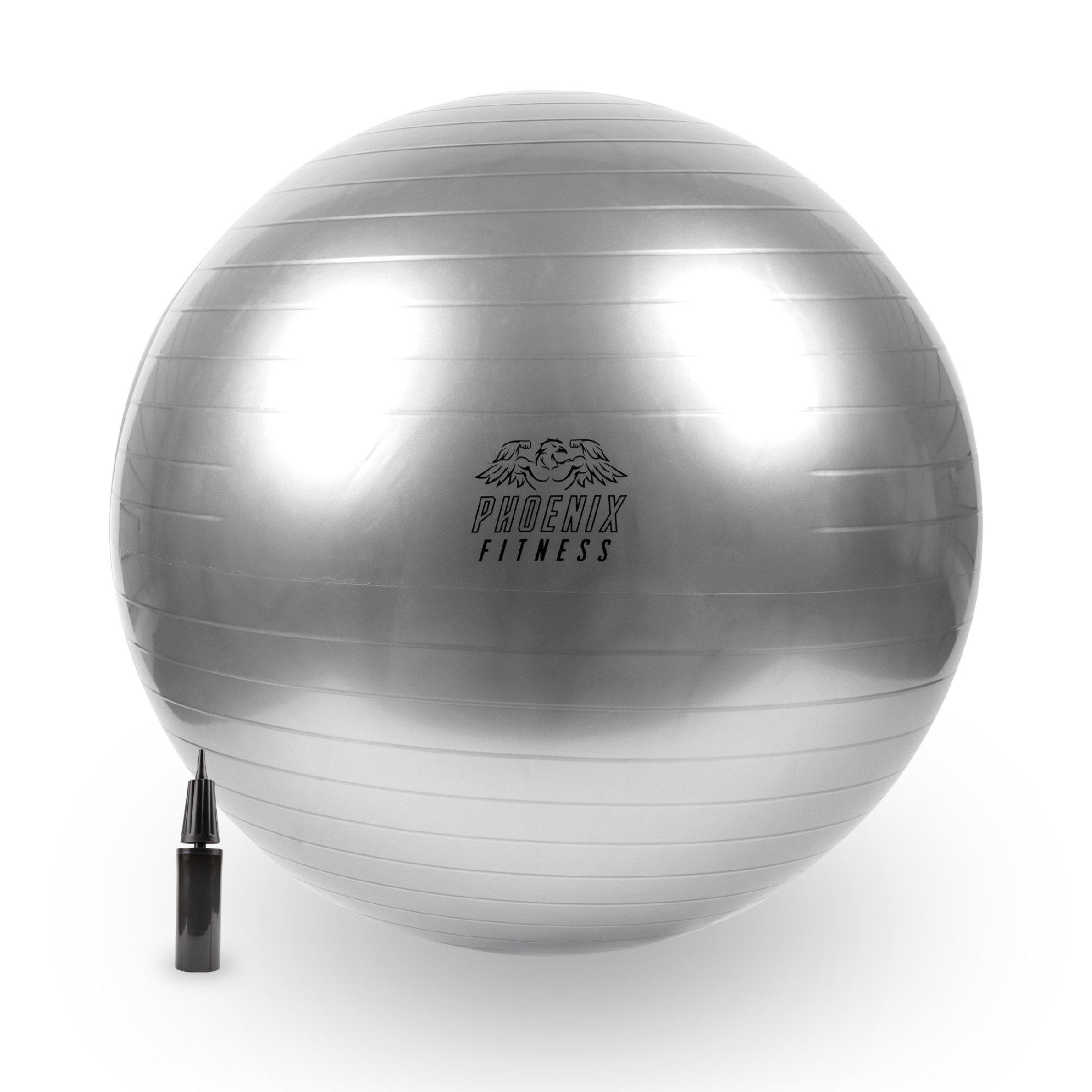 Grey - Phoenix Fitness - 65cm Grey Exercise Ball - 1