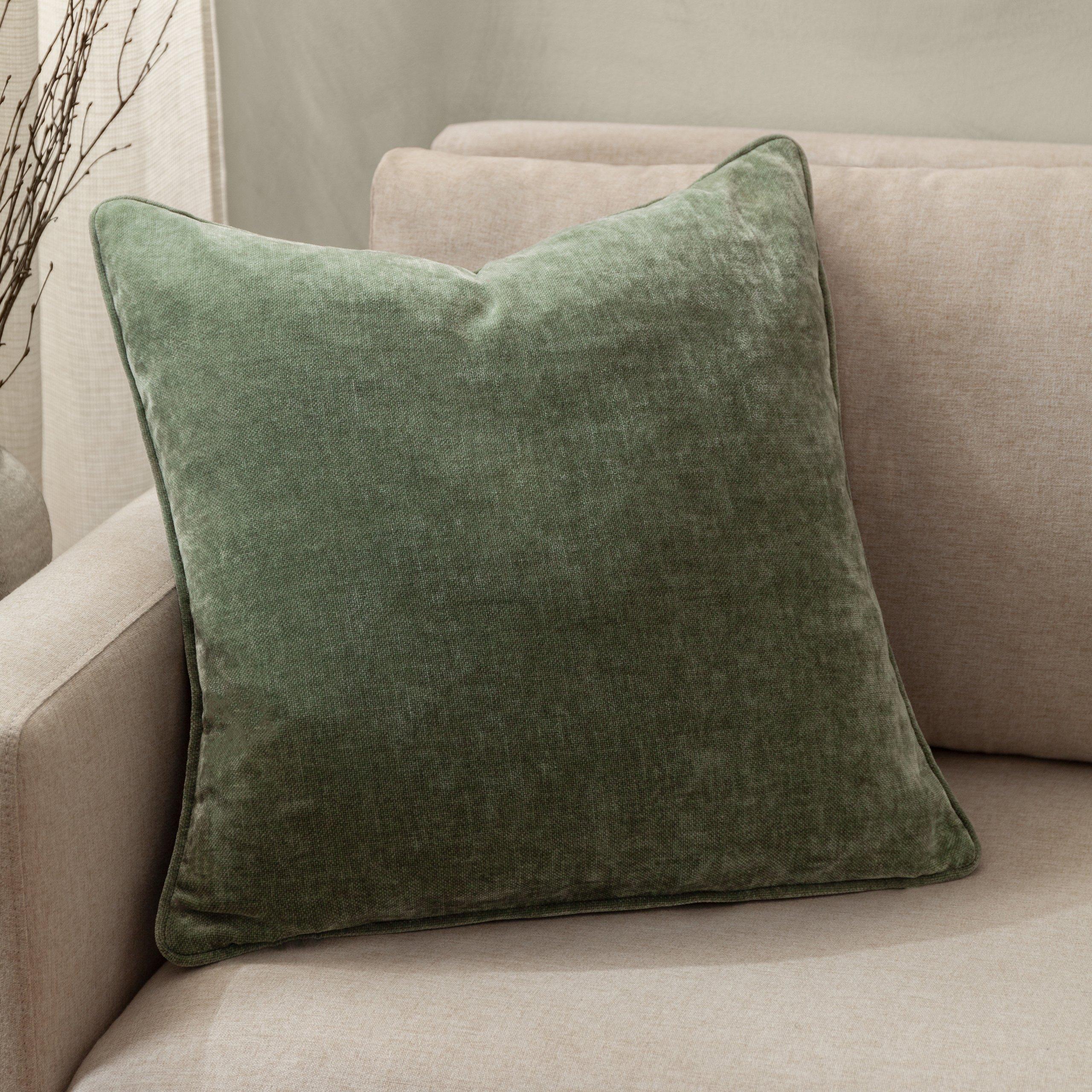 Eucalyptus - Yard - Heavy Chenille Piped Feather Filled Cushion - 2