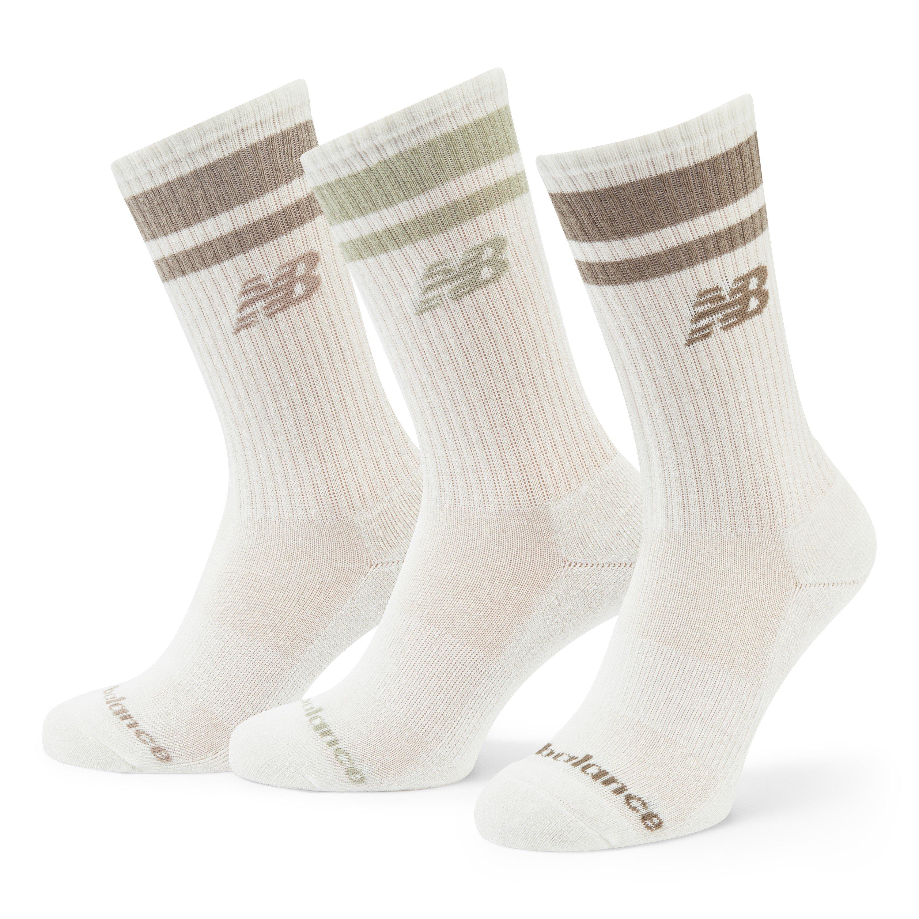 Neutrals - New Balance - Everyday Stripe Sst Larg Crew Sock Unisex Adults - 2