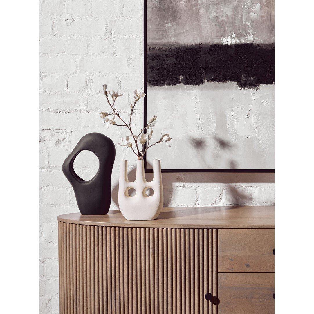 Fifty Five South Astratto Monochrome Textured Canvas Wall Art