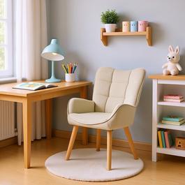 Urban Meuble Beige Corduroy Desk Chair