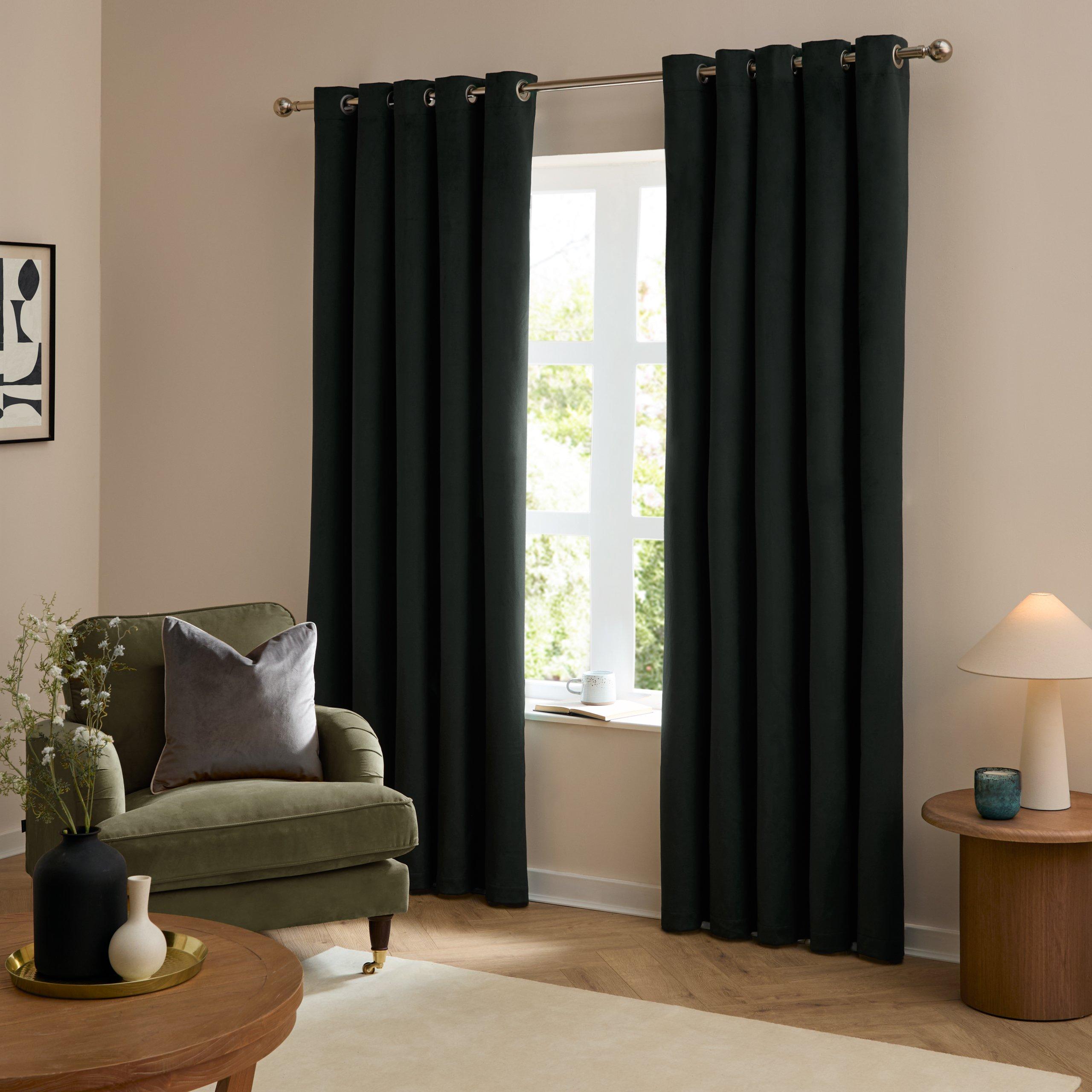The Ultimate Velvet Blackout Eyelet Curtains