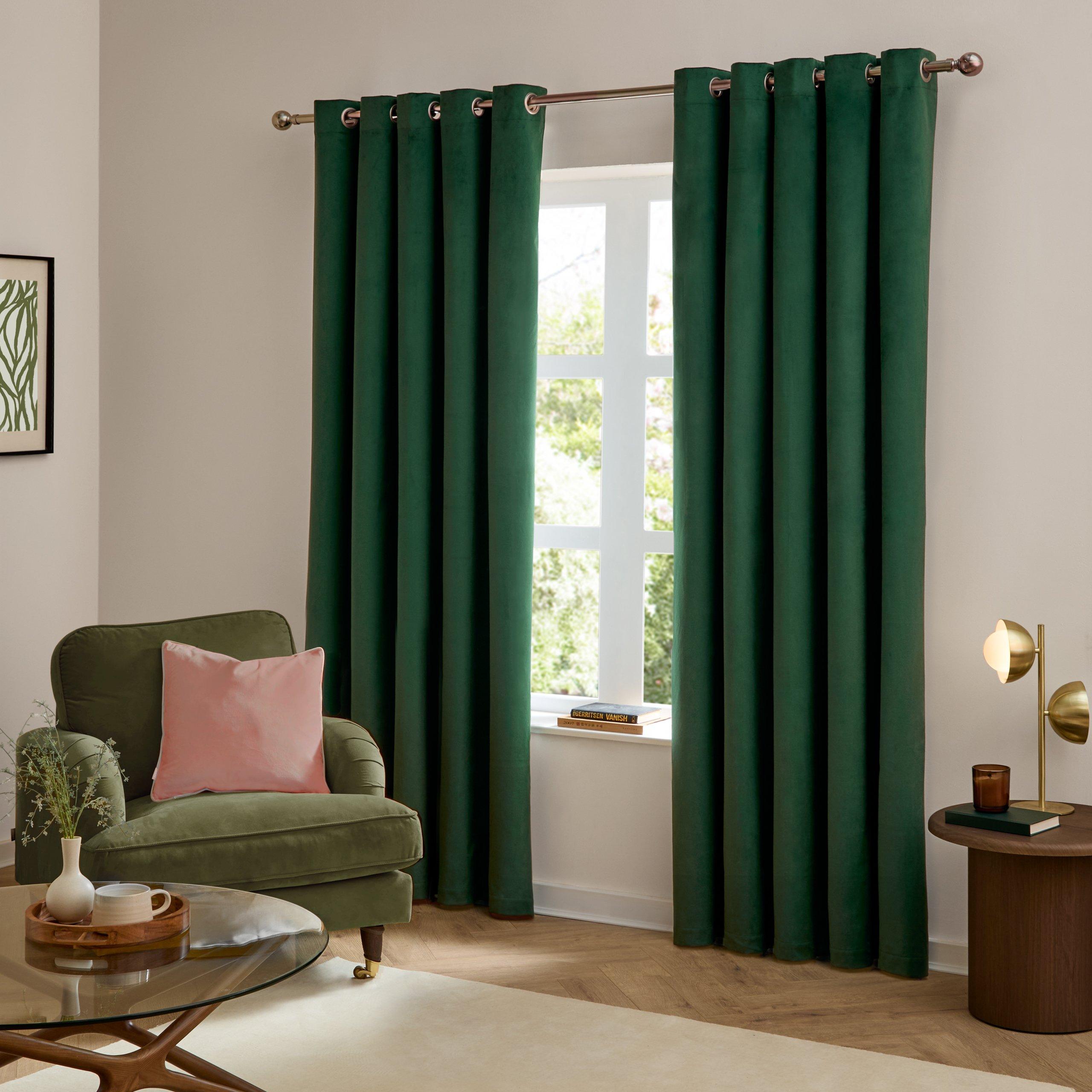 The Ultimate Velvet Blackout Eyelet Curtains