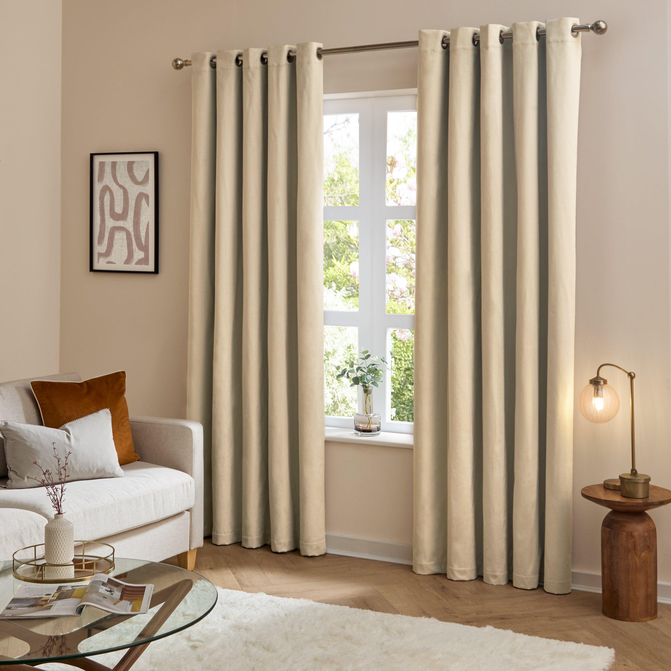 Furn The Ultimate Velvet Blackout Eyelet Curtains