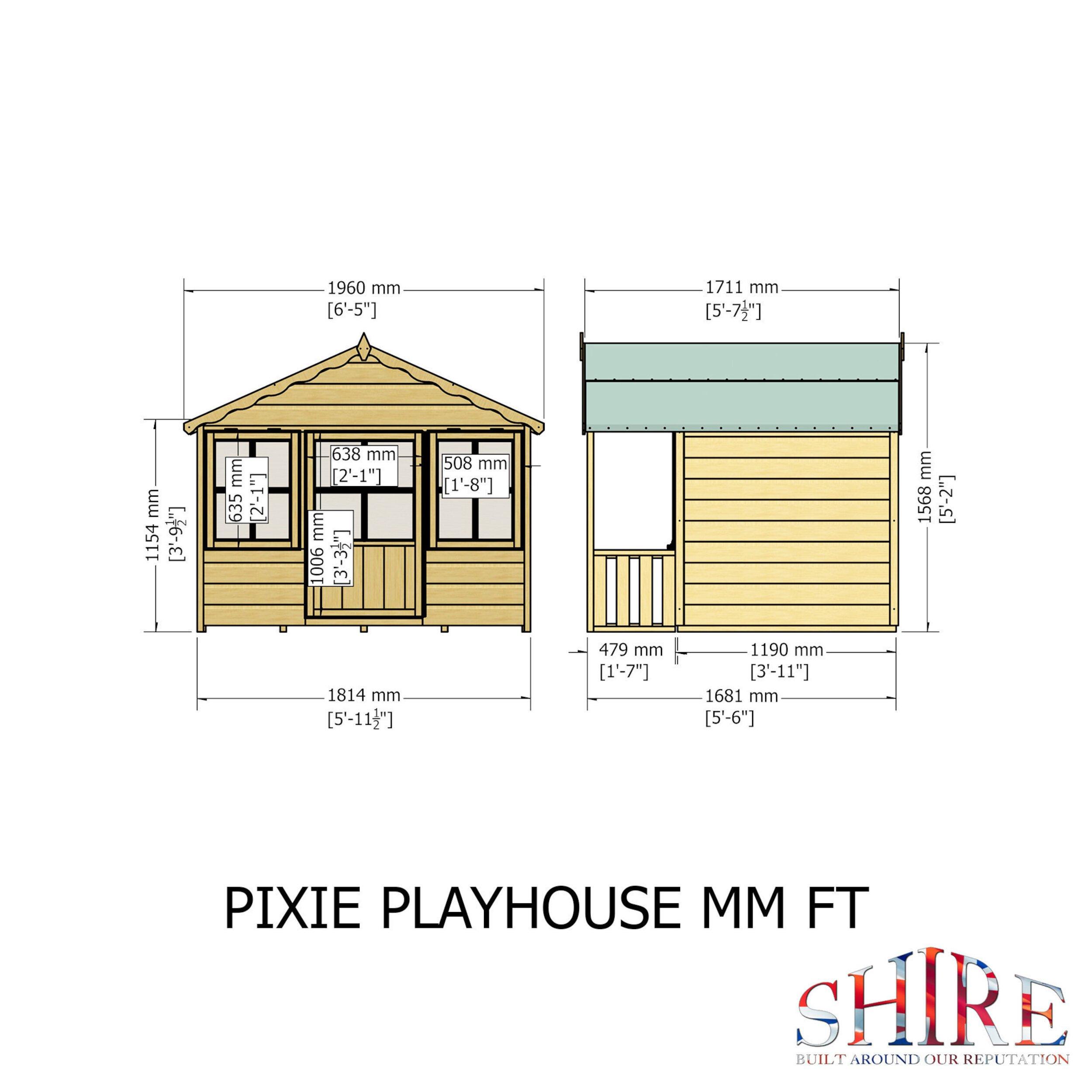 Wood - Shire - Pixie Playhouse - 4