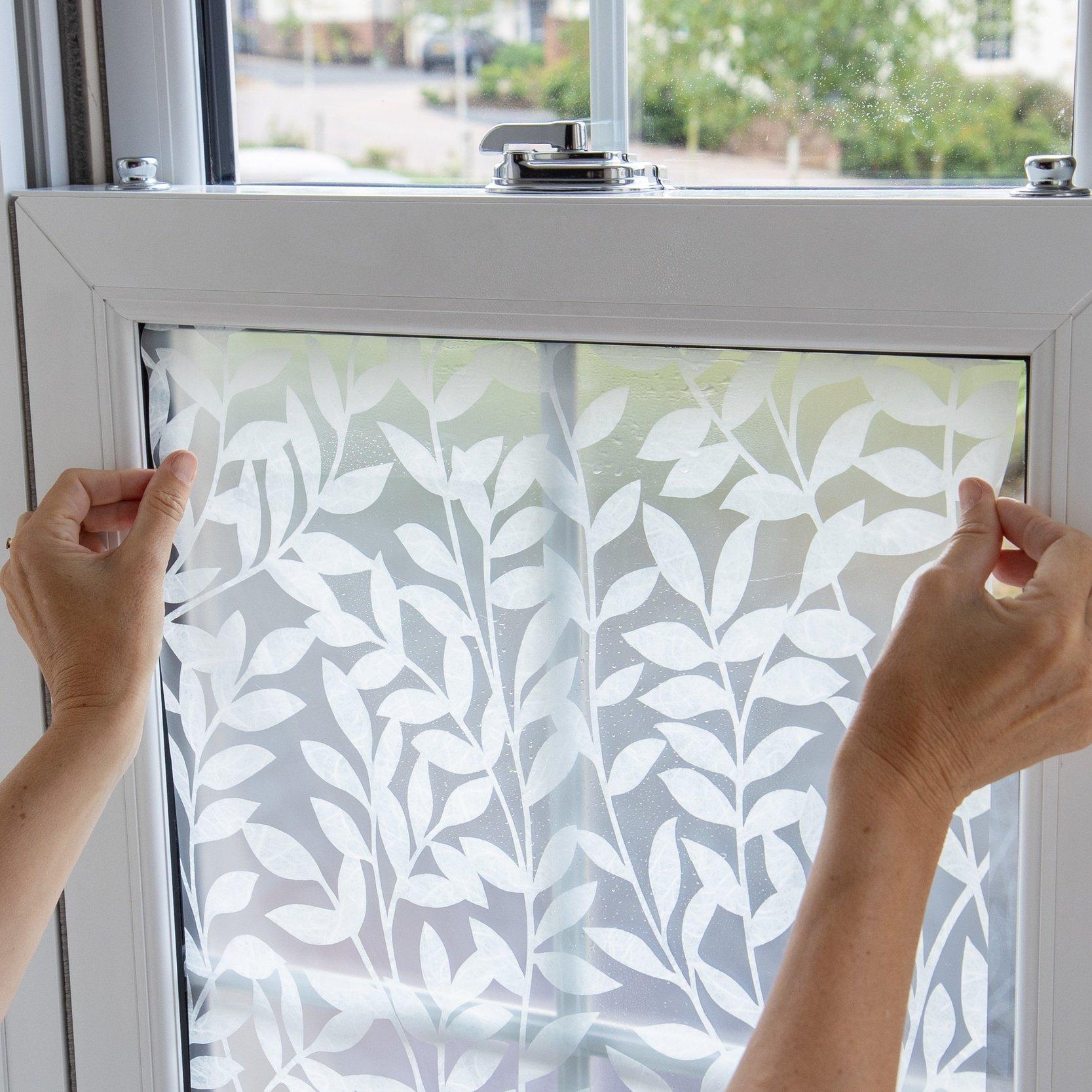 White - D C Fix - dc fix Jane Static Cling Window Film - 4