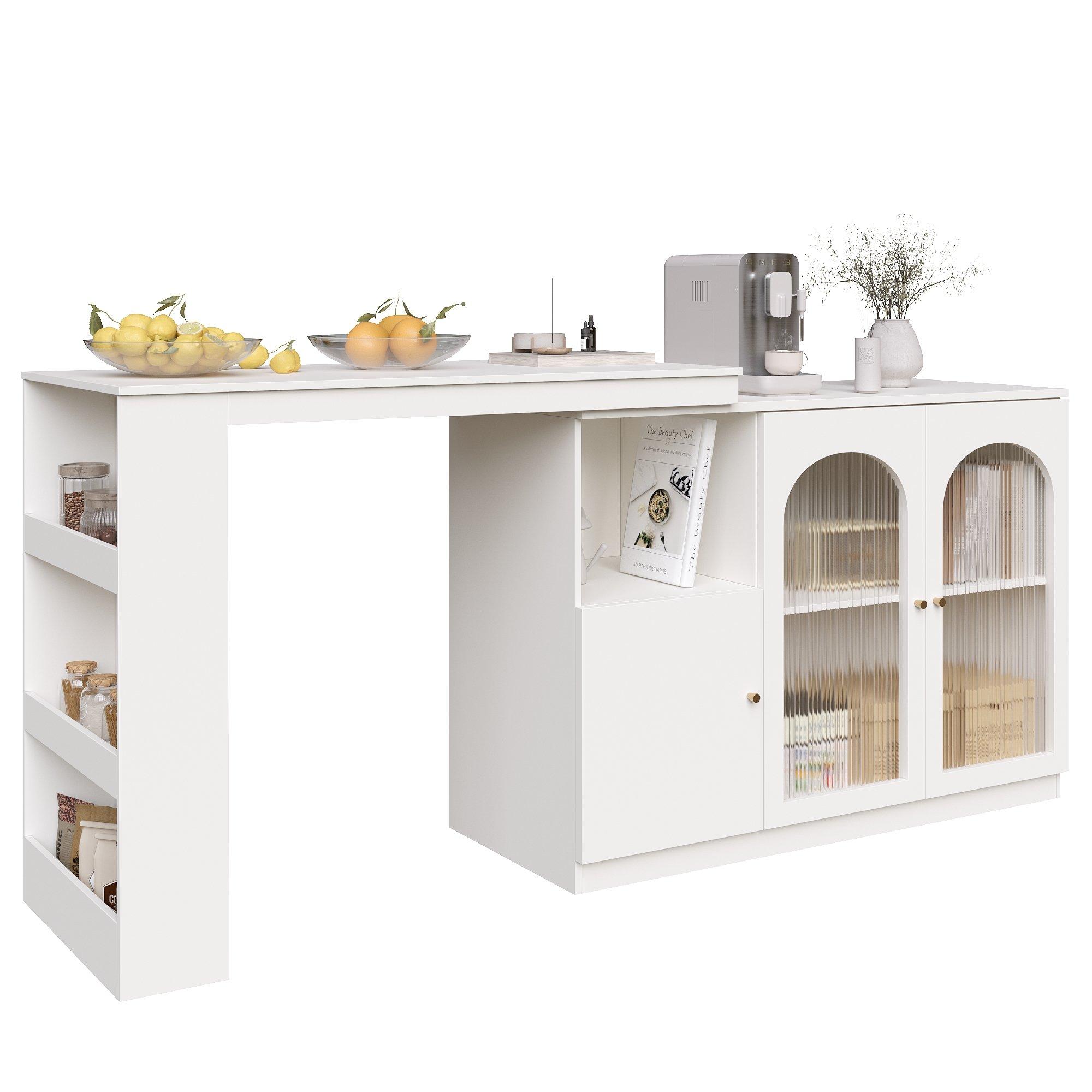 White - Urban Meuble - Modern White Sideboard with Ample Storage - 7