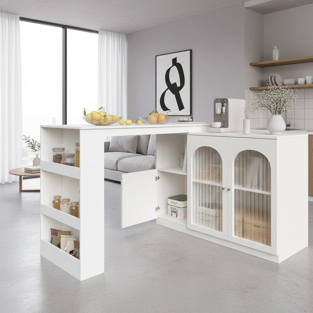 Urban Meuble  Utility Cabinet With Ample Storage White