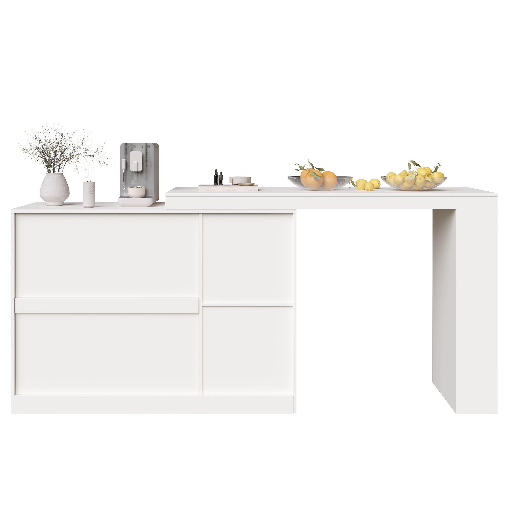 White - Urban Meuble - White Utility Cabinet with Ample Storage - 12