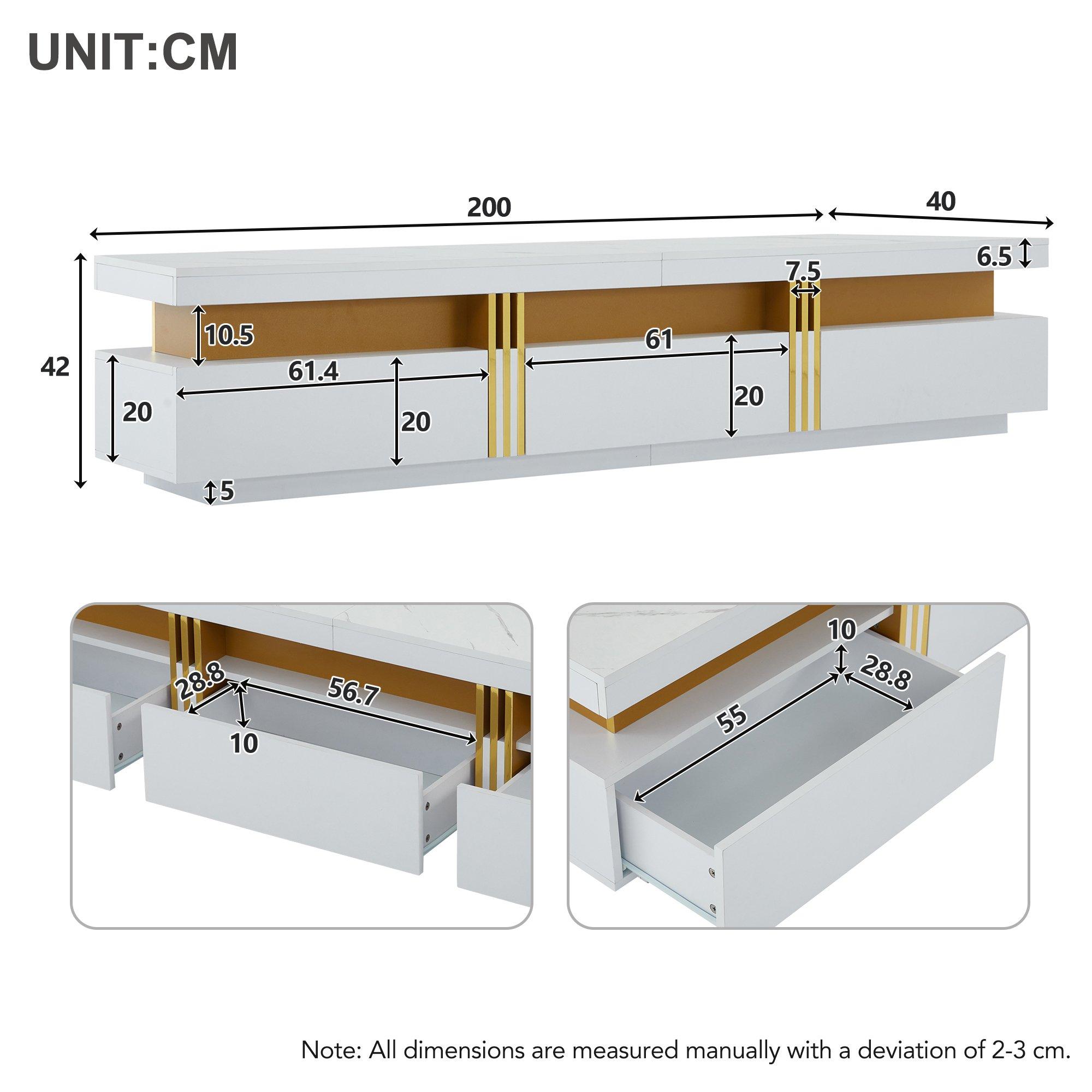 White - Urban Meuble - Modern TV Stand White Stylish Storage - 4