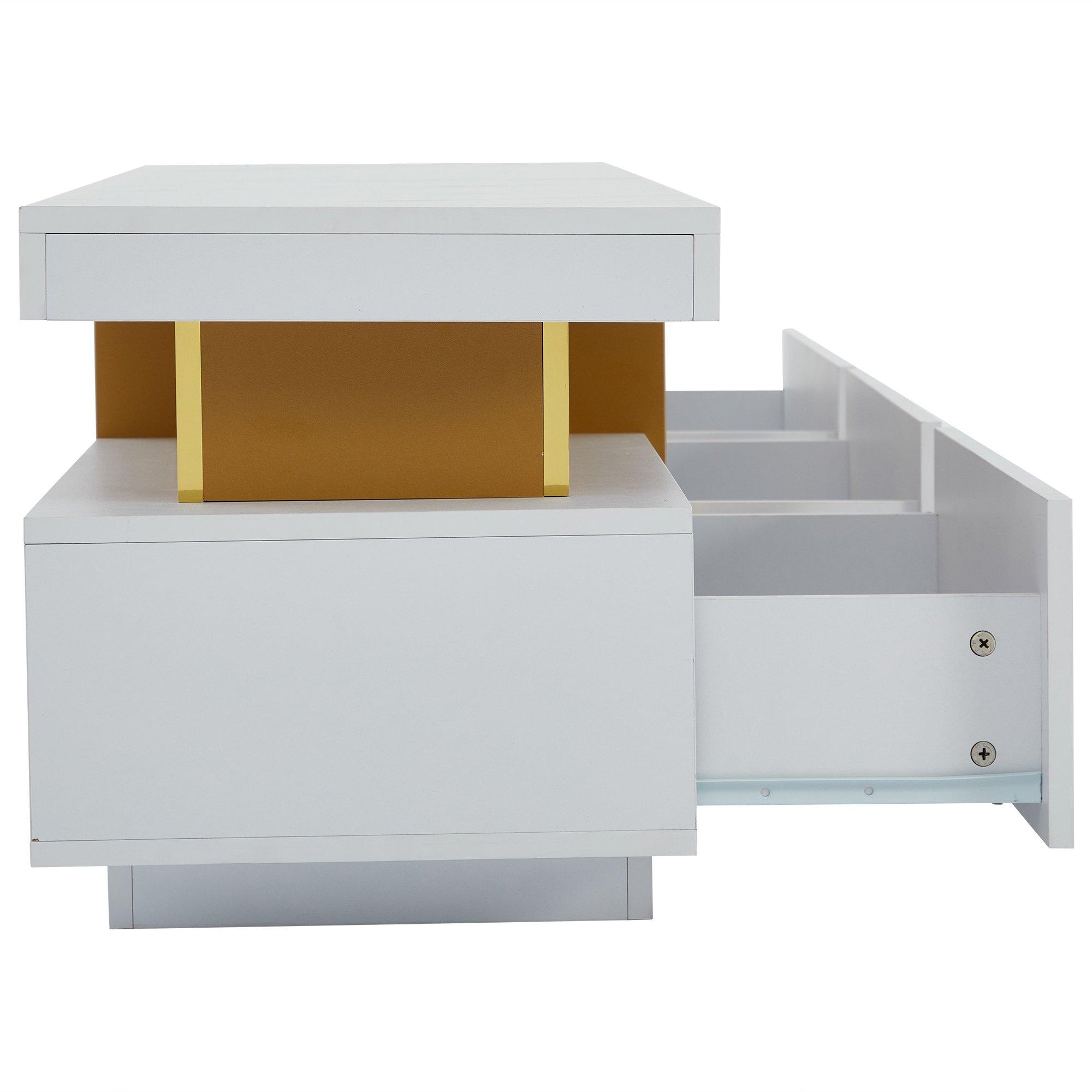 White - Urban Meuble - Modern TV Stand White Stylish Storage - 10
