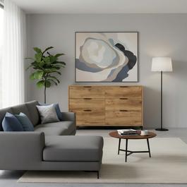 Urban Meuble Modern Sideboard Brown Wood Ample Storage
