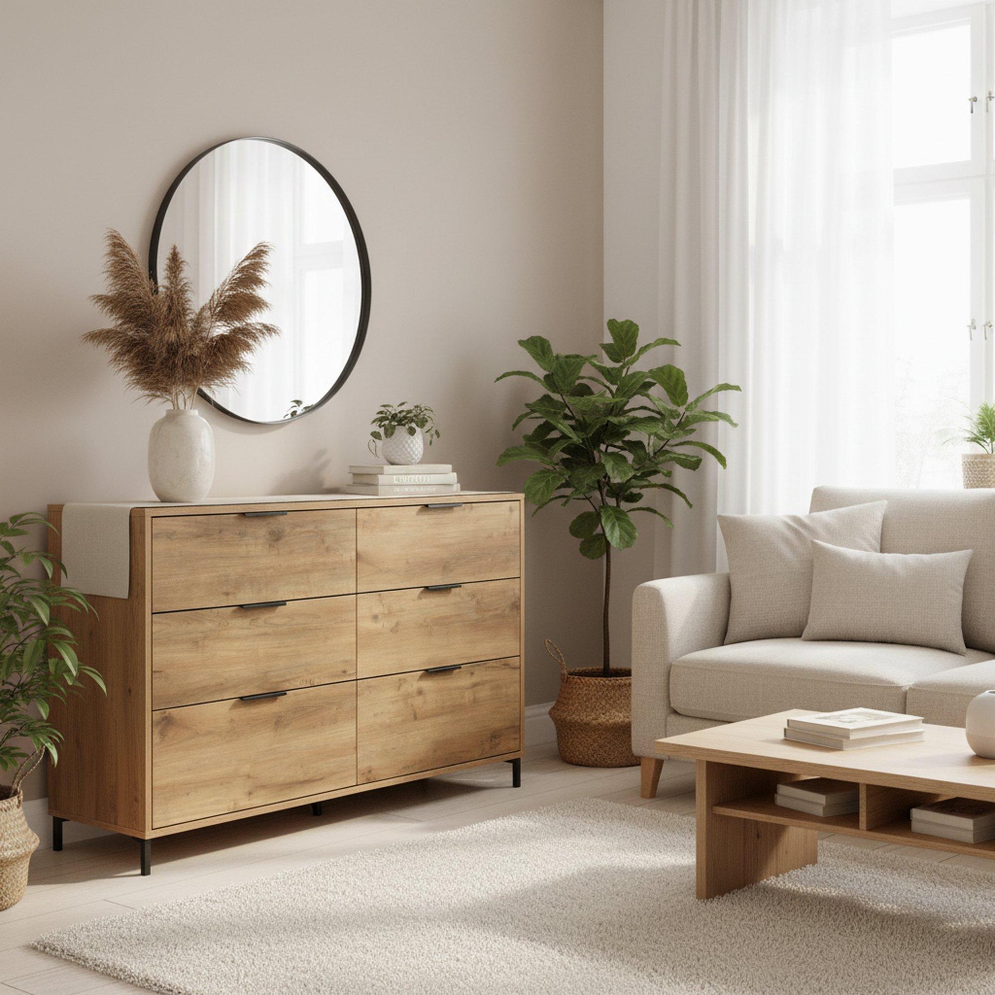 Brown - Urban Meuble - Modern Wooden Chest Space-Saving Storage - 3