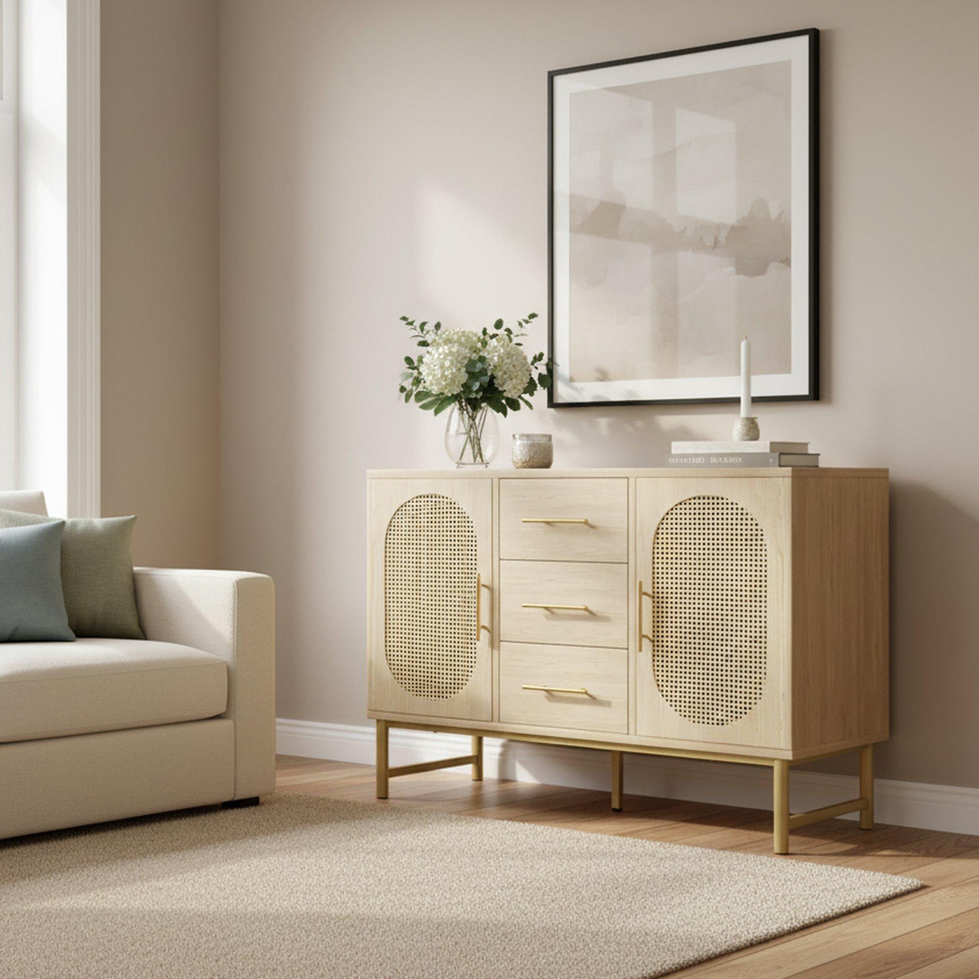 Oak - Urban Meuble - Modern Oak Sideboard with Storage - 3