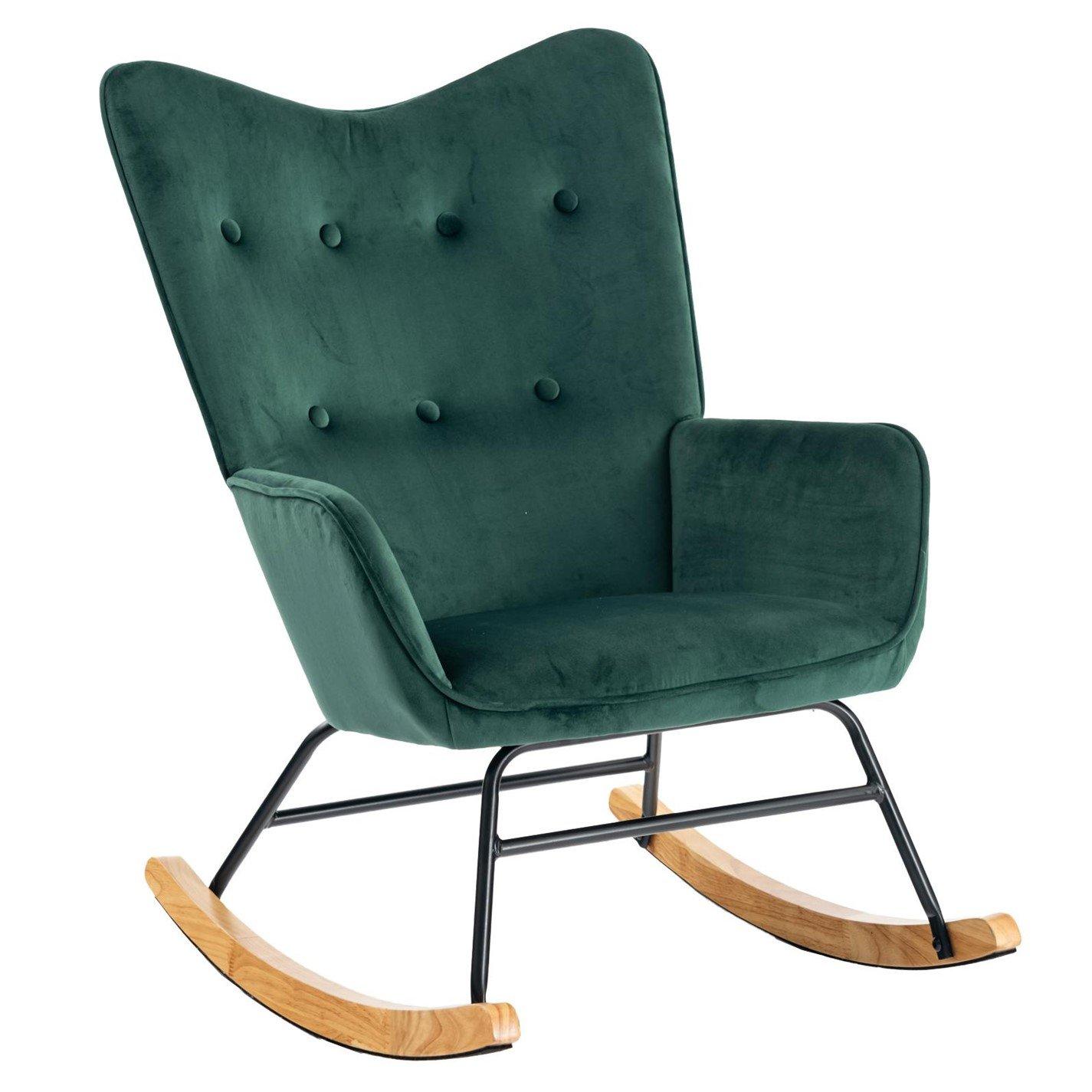 Green - Urban Meuble - Modern Armchair Velvet Upholstery - 2