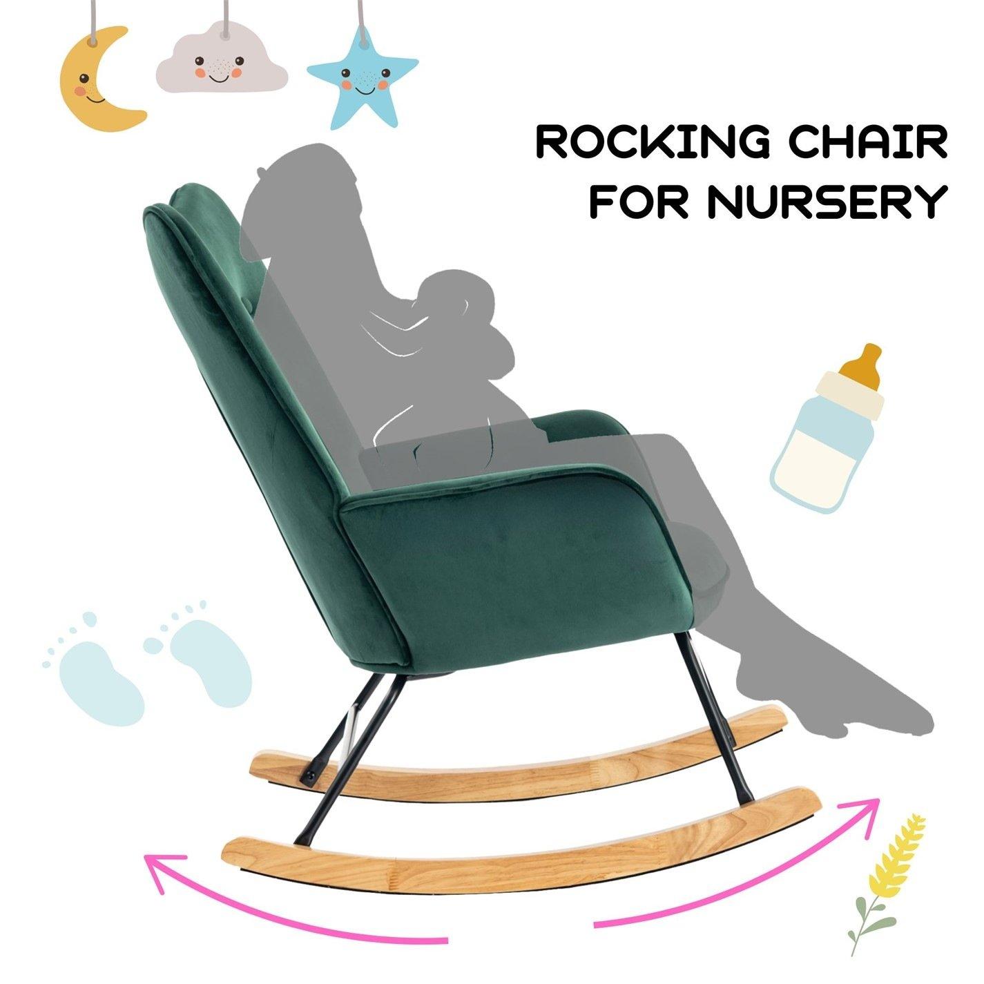 Green - Urban Meuble - Modern Armchair Velvet Upholstery - 8