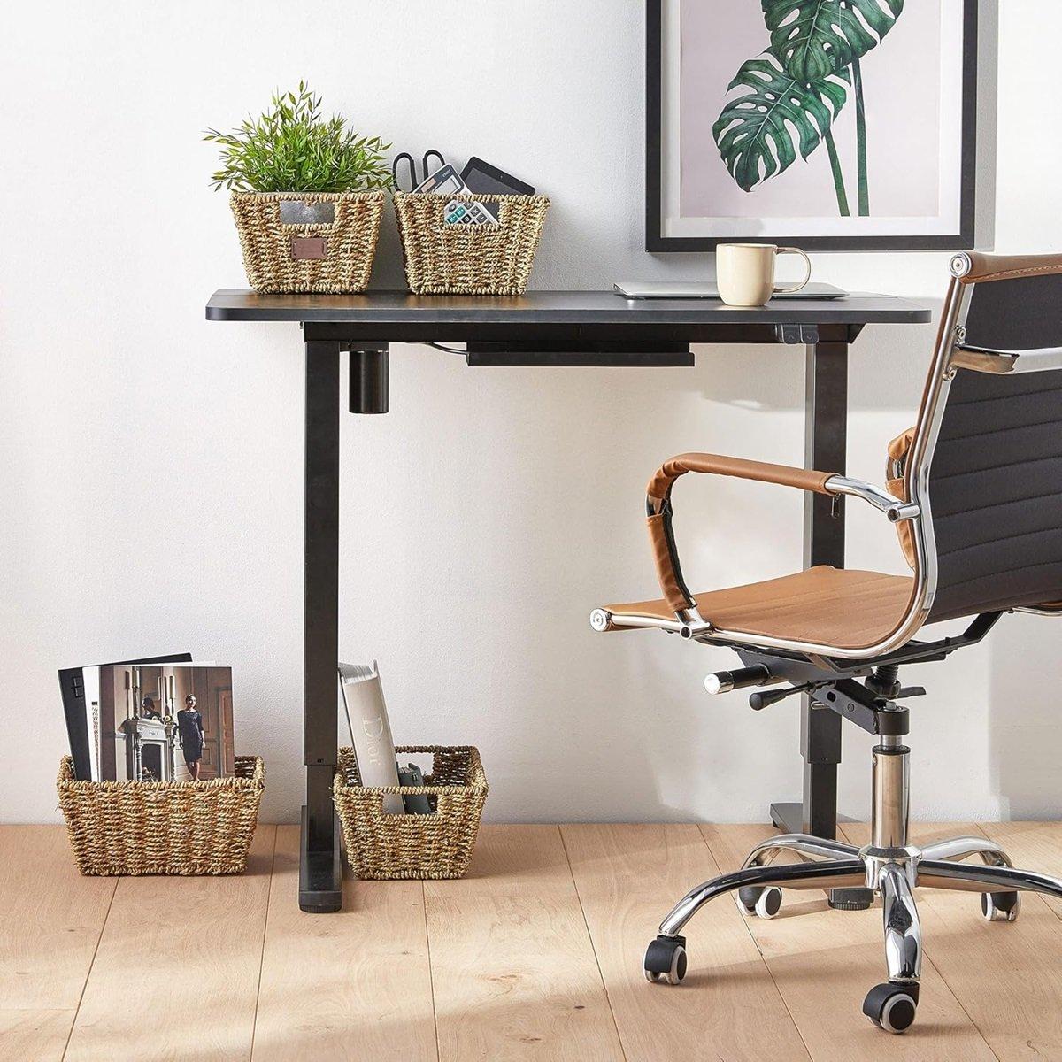 Beige - VonHaus - Seagrass Storage Baskets - Set of 4 - 3