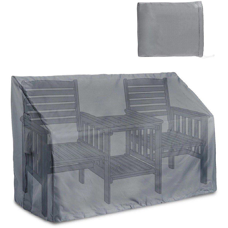 Grey - VonHaus - 3 Seater Bench Cover - 5