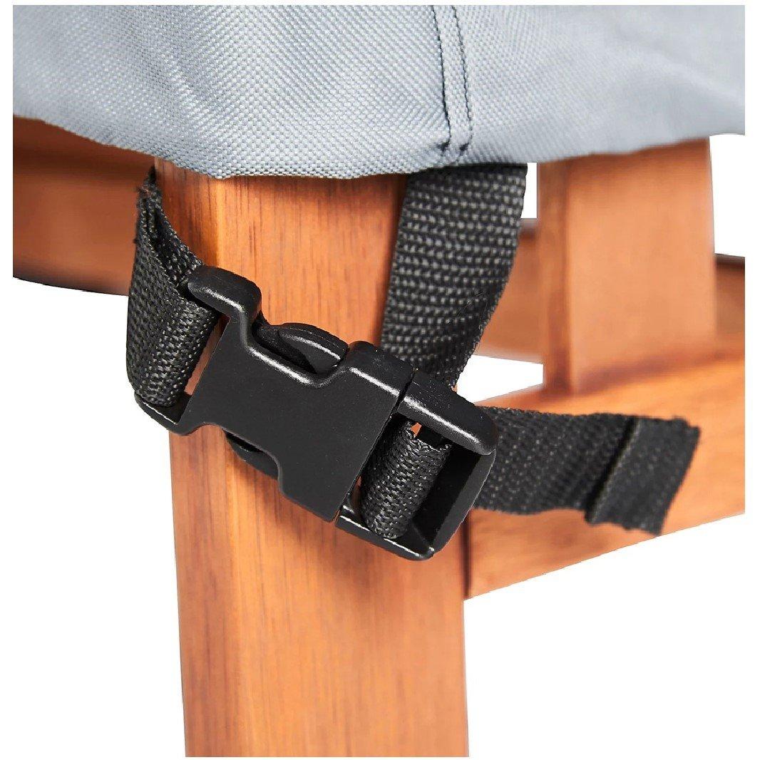 Grey - VonHaus - 3 Seater Bench Cover - 6