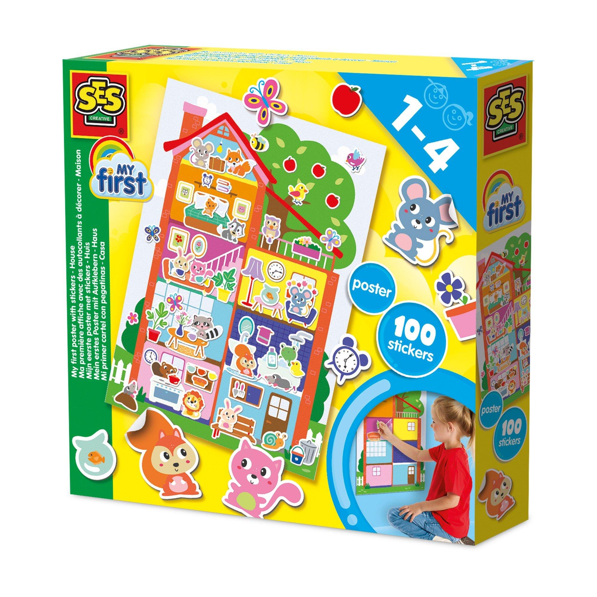 Multi - SES Creative - My first poster with stickers - House - 1