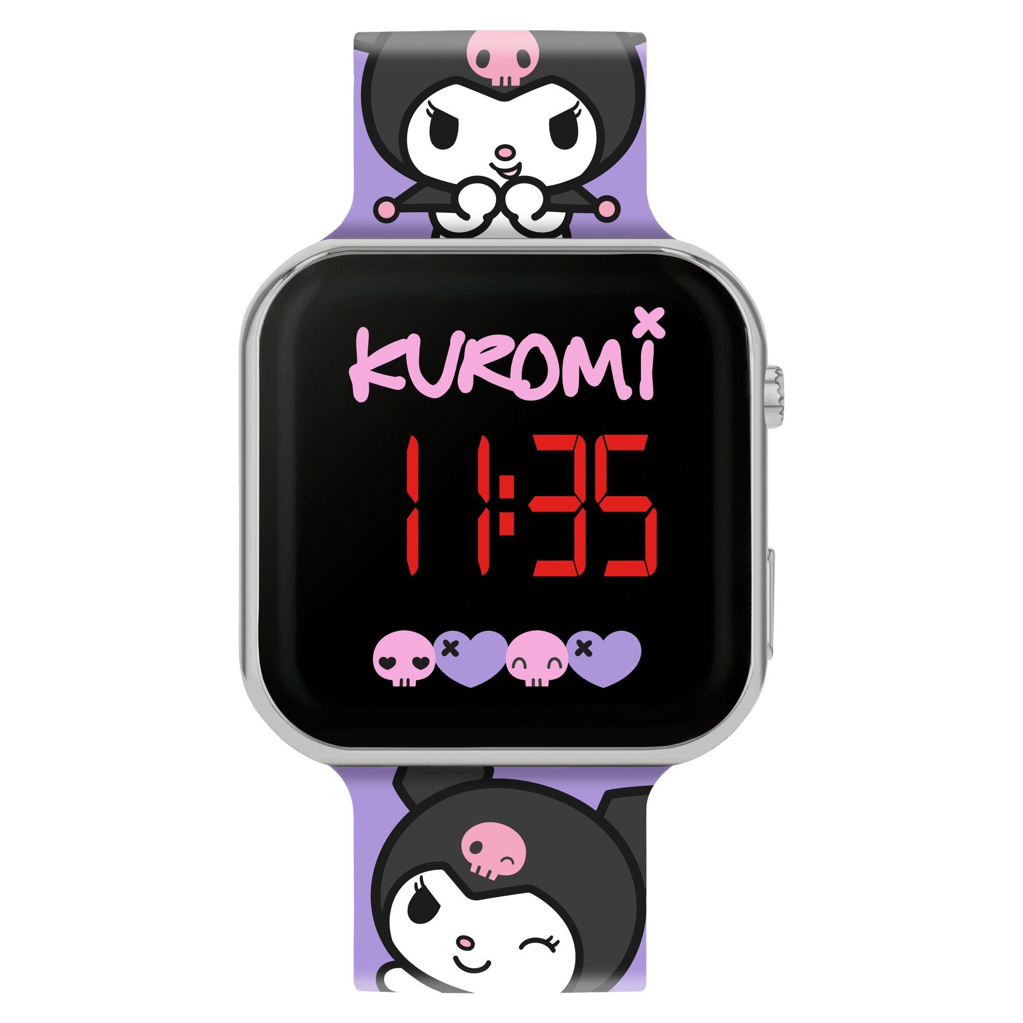 Peers Hardy Unisex Kids Purple Kuromi Led Display Watch With Silicone Character Strap - Image 5