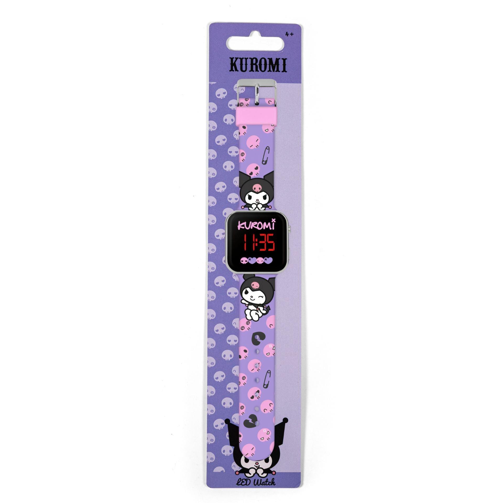 Purple - Hello Kitty - Kuromi LED Silicone Strap Watch - 4