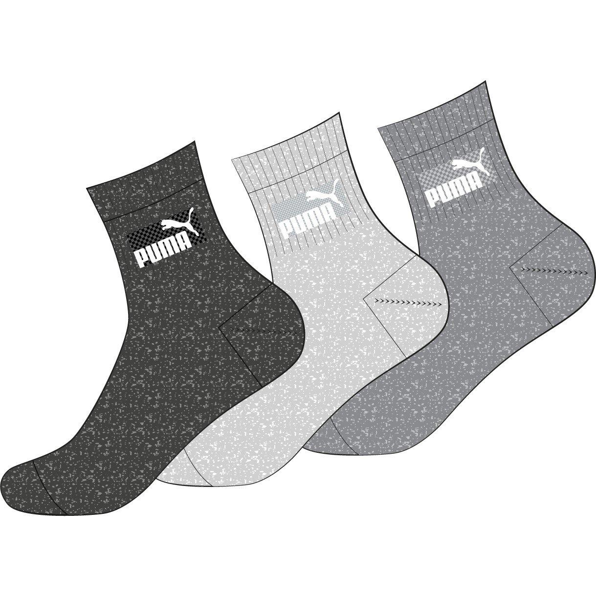 Puma  Crew Socks - Grey Melange - 9–11.5