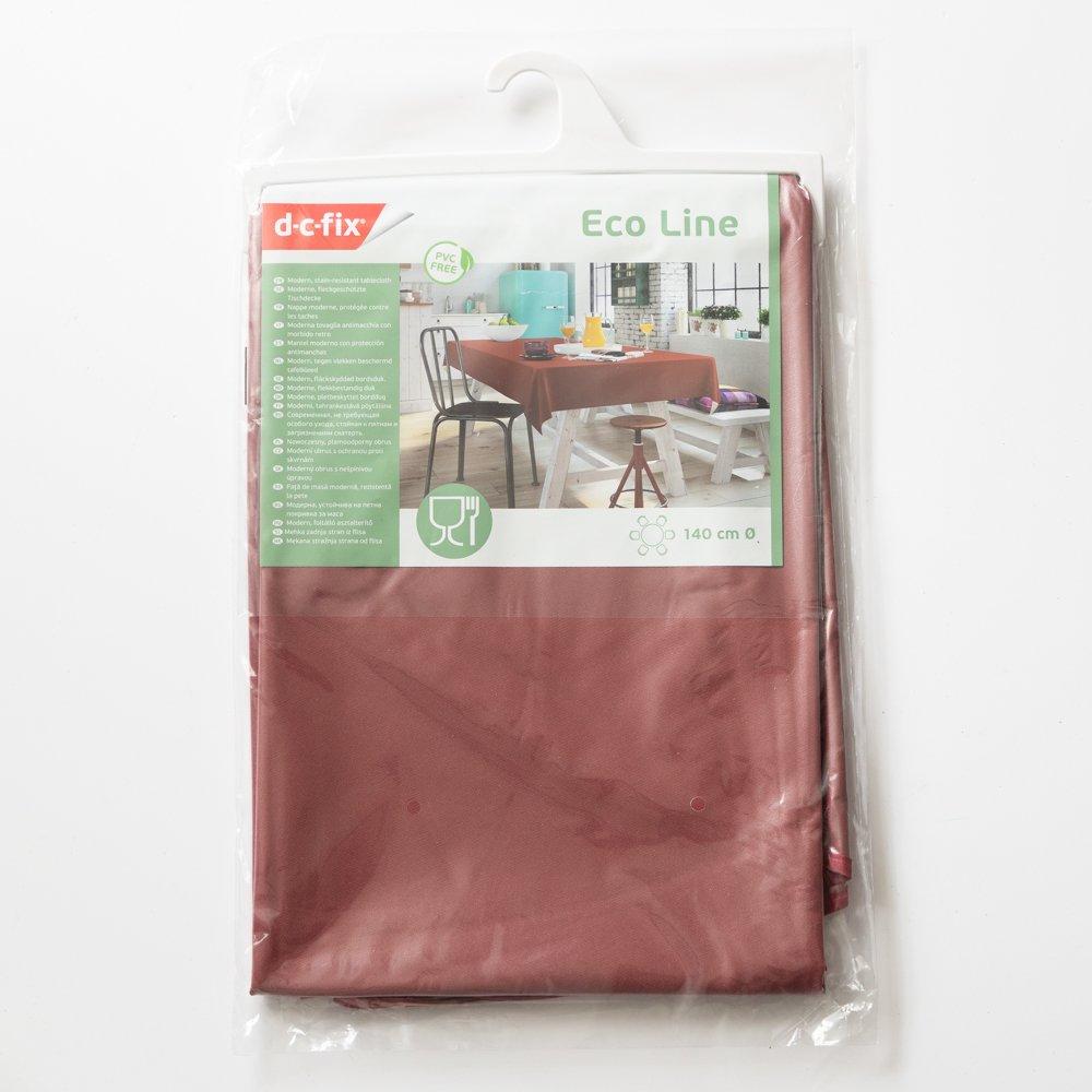 Mineral Red - D C Fix - Mineral Red Plain Wipe Clean Polyester Tablecloth - 2