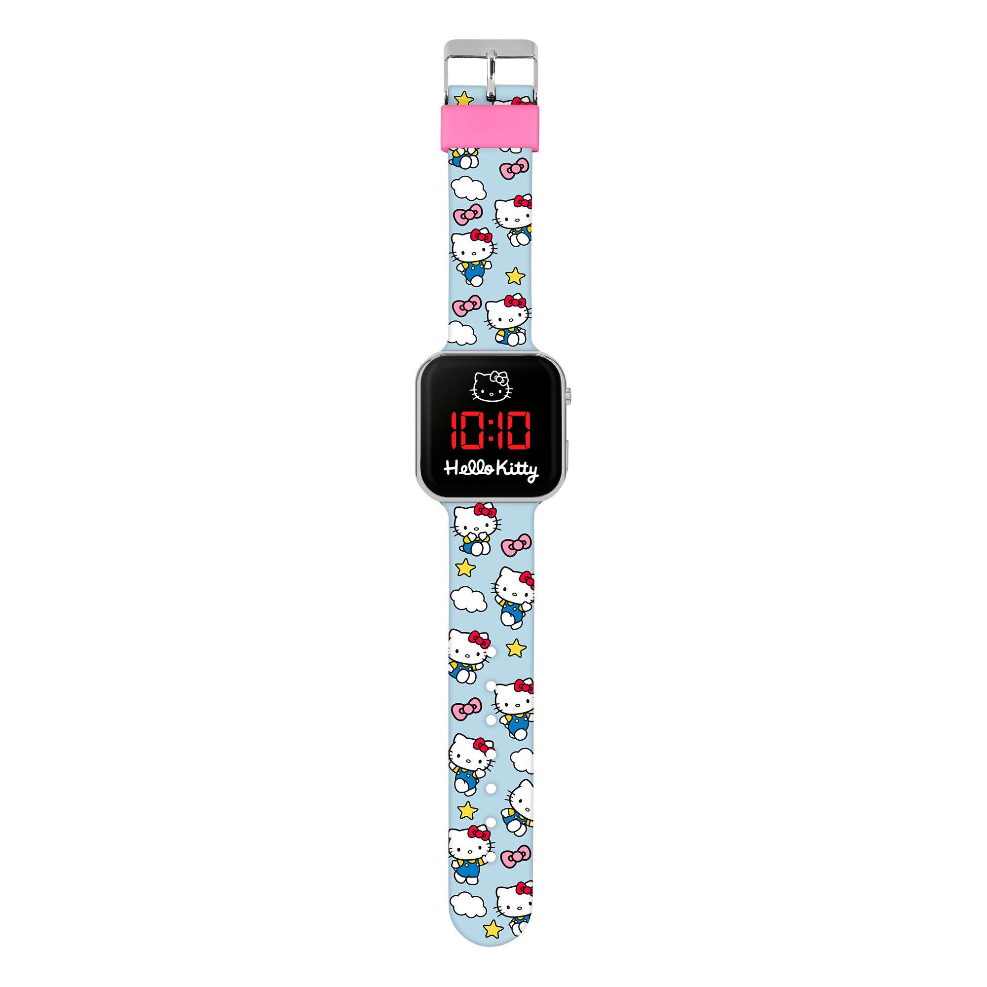 Blue - Hello Kitty - Hello Kitty LED Silicone Strap Watch - 2