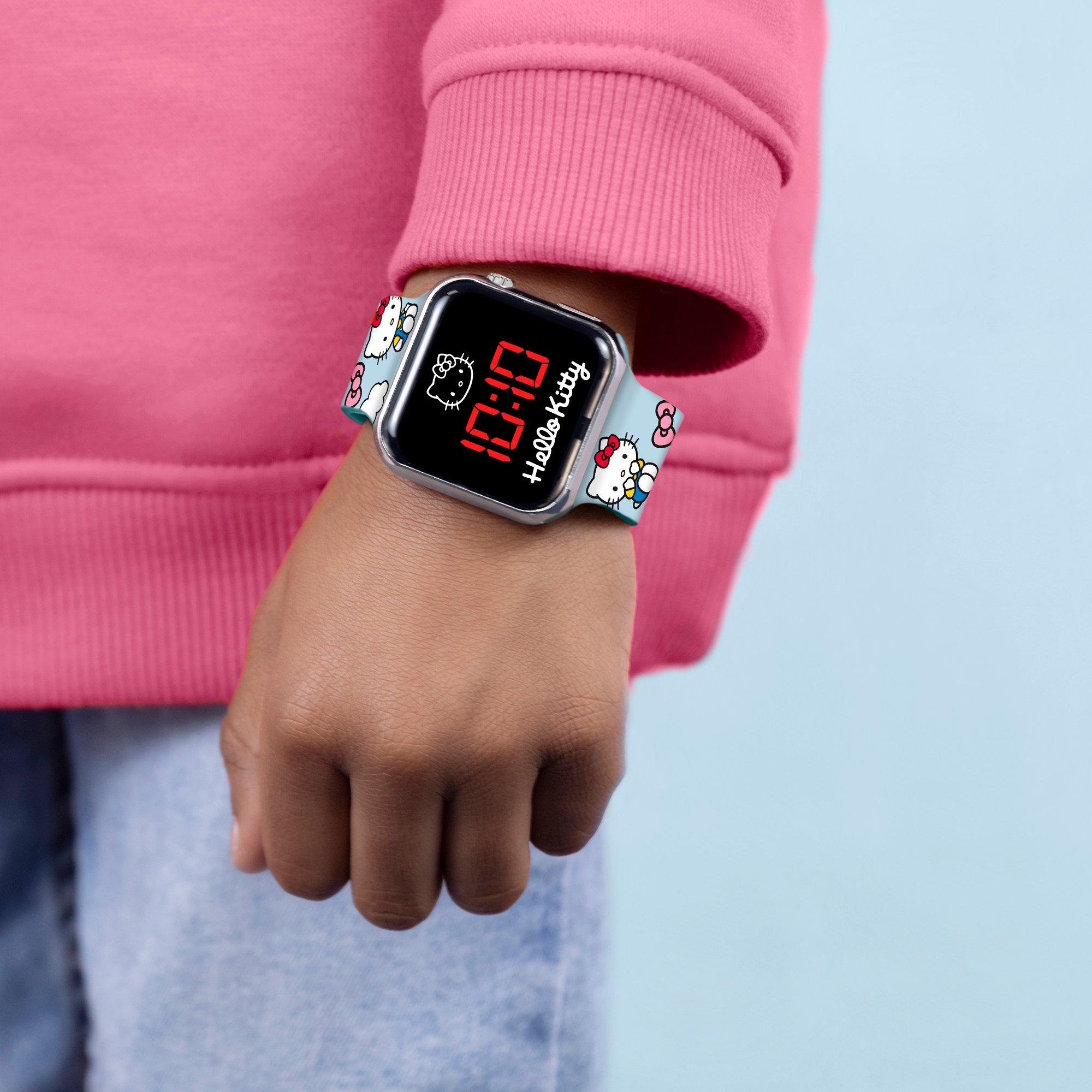 Blue - Hello Kitty - Hello Kitty LED Silicone Strap Watch - 3