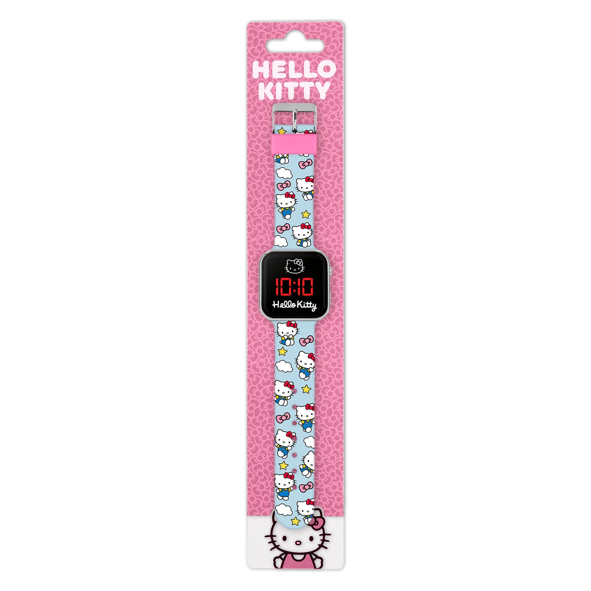 Blue - Hello Kitty - Hello Kitty LED Silicone Strap Watch - 4