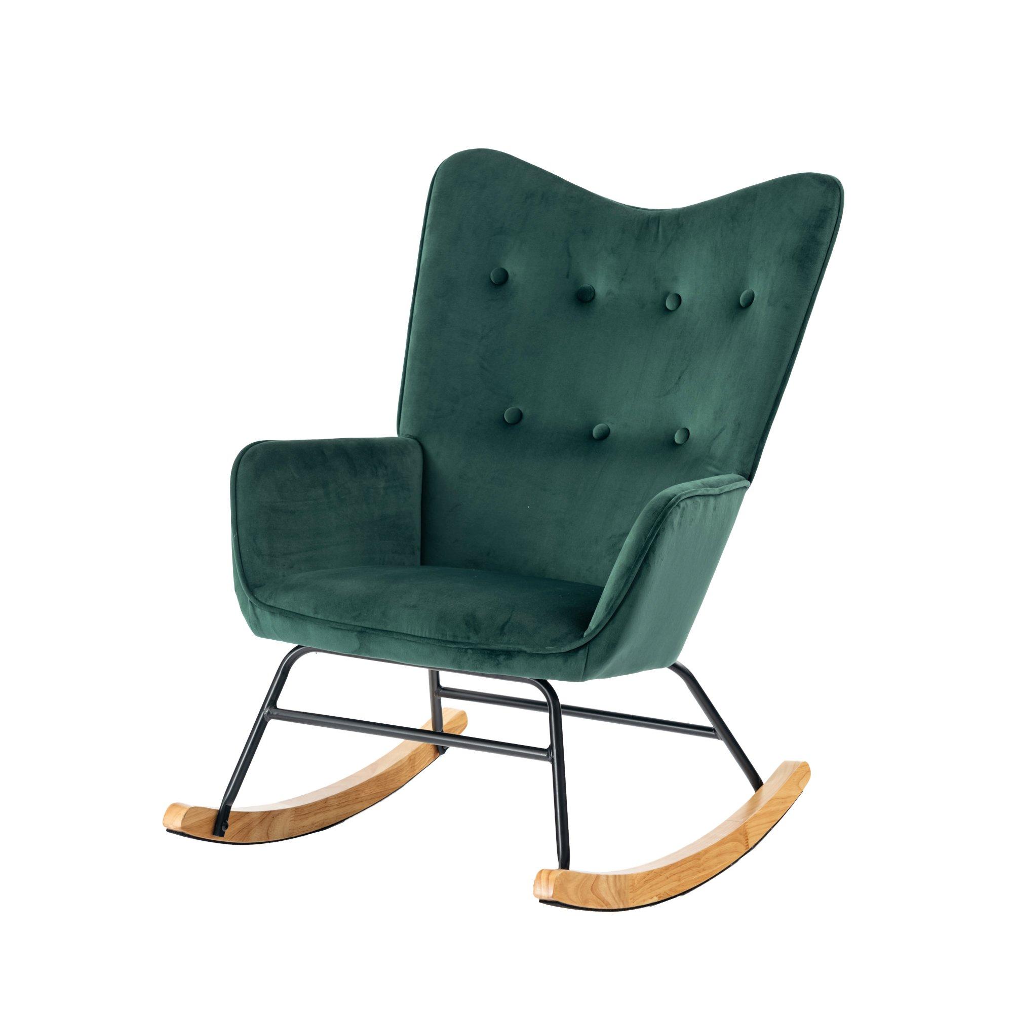 Green - Urban Meuble - Modern Green Rocker Velvet Comfort - 2