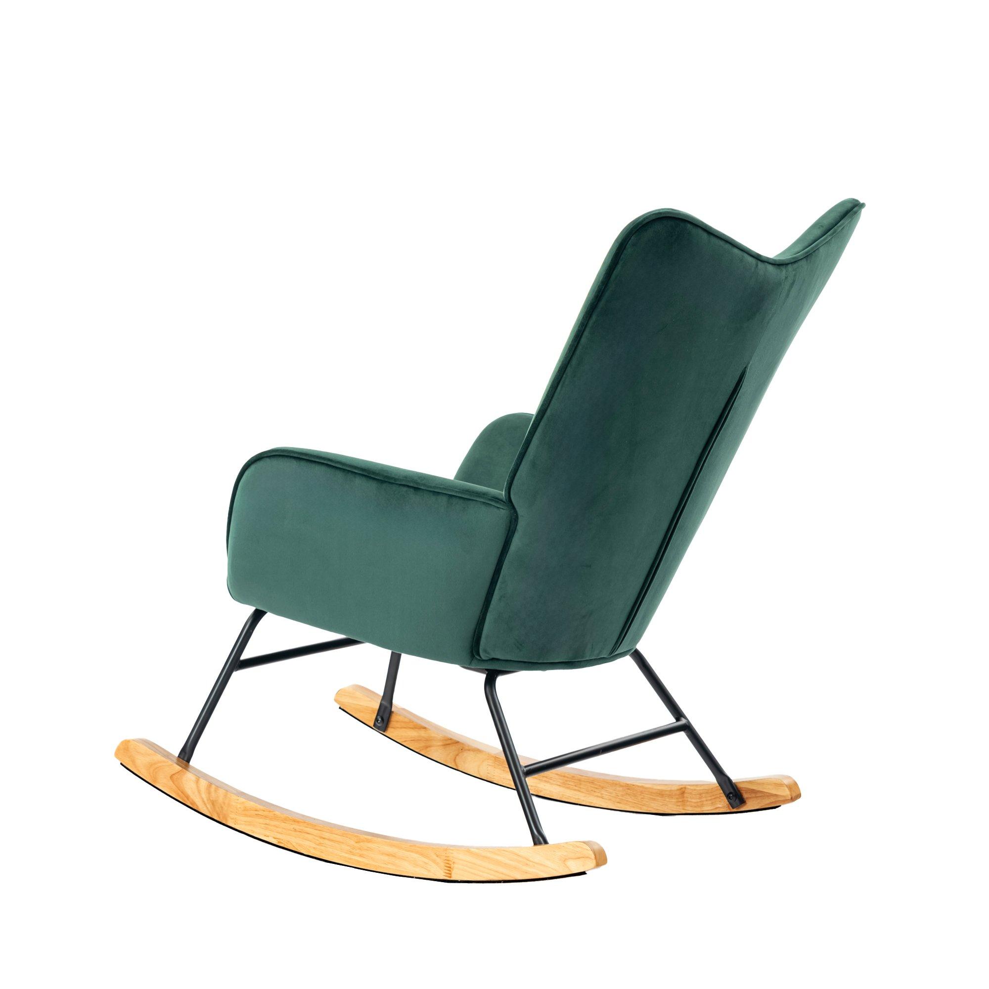 Green - Urban Meuble - Modern Green Rocker Velvet Comfort - 5