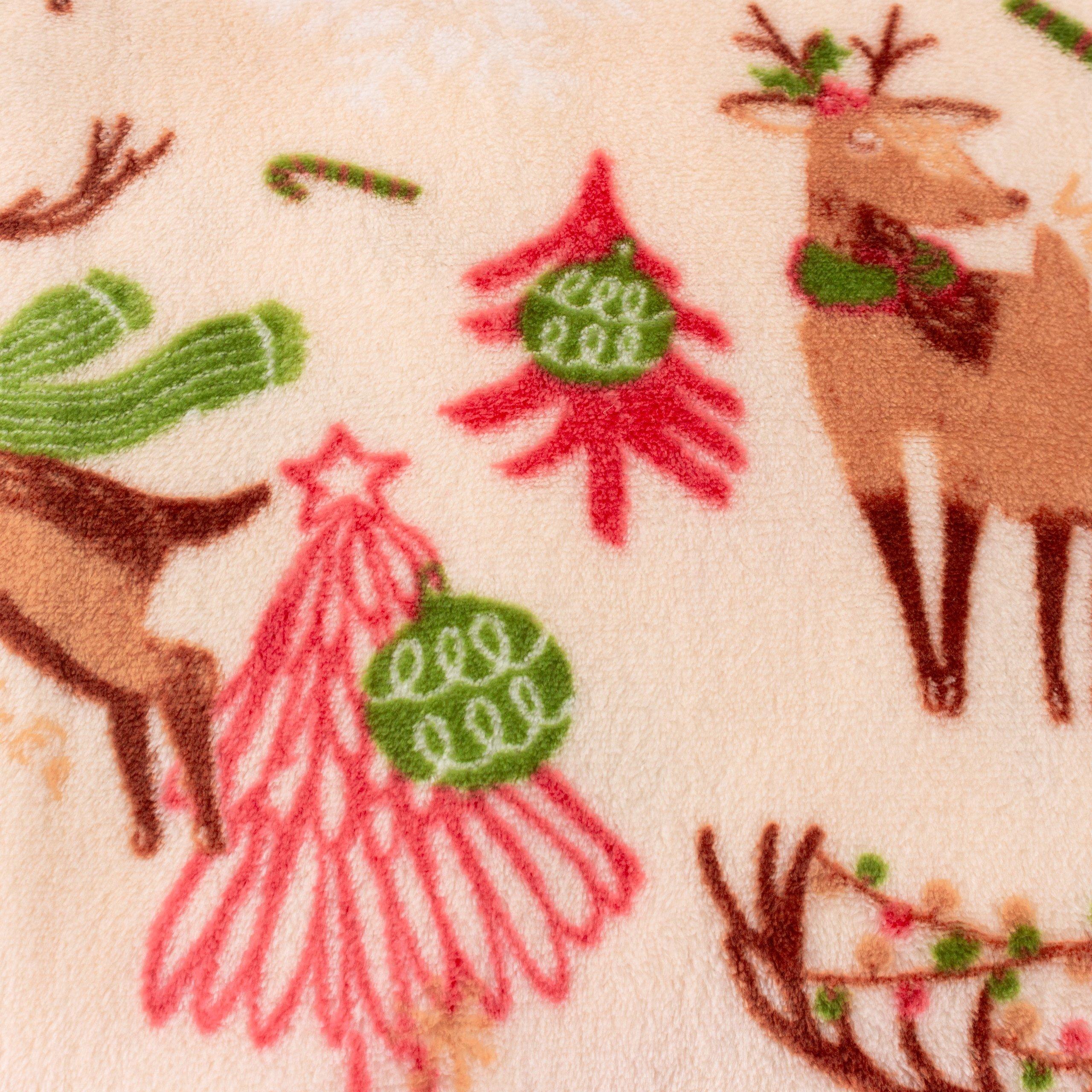 Multicolour - Duvet Day - Sleigh Team Printed Fleece Throw - 4