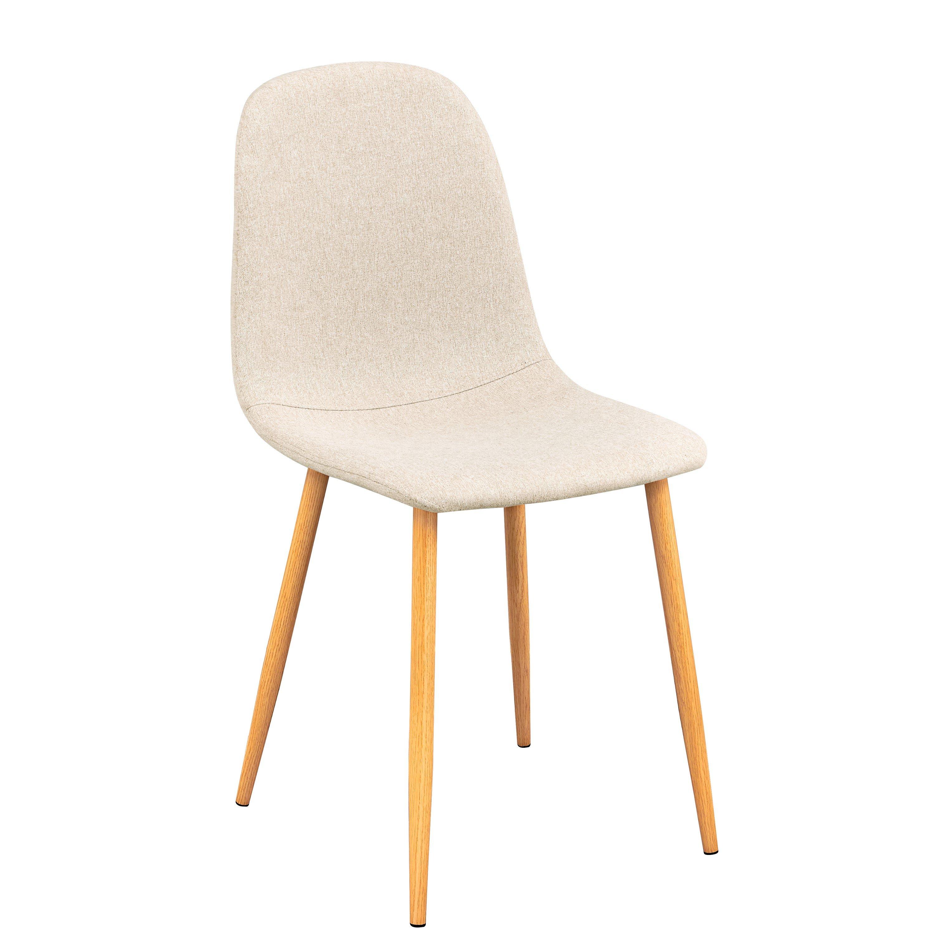 Beige - Urban Meuble - Set of 4 Modern Dining Chair - 4