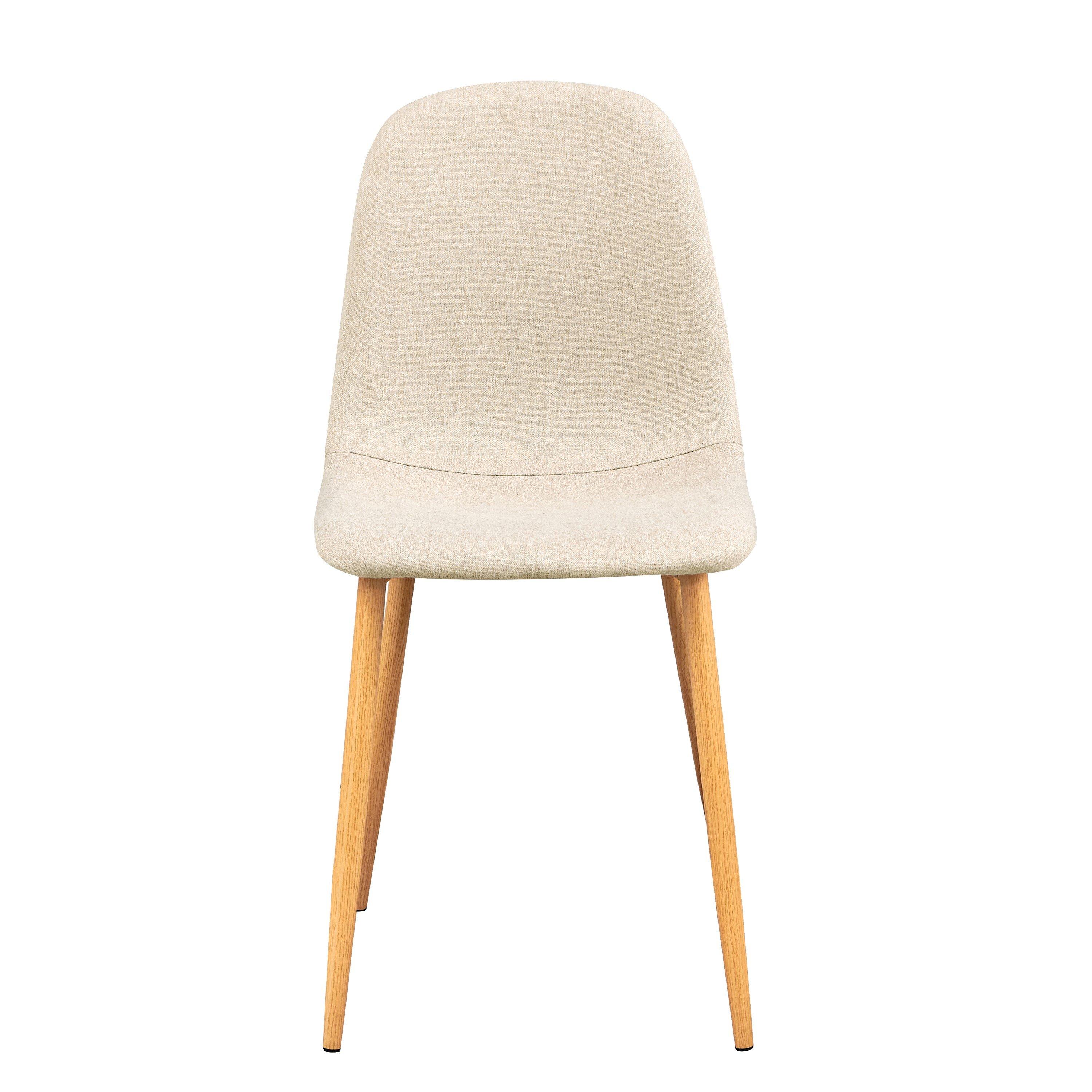 Beige - Urban Meuble - Set of 4 Modern Dining Chair - 5