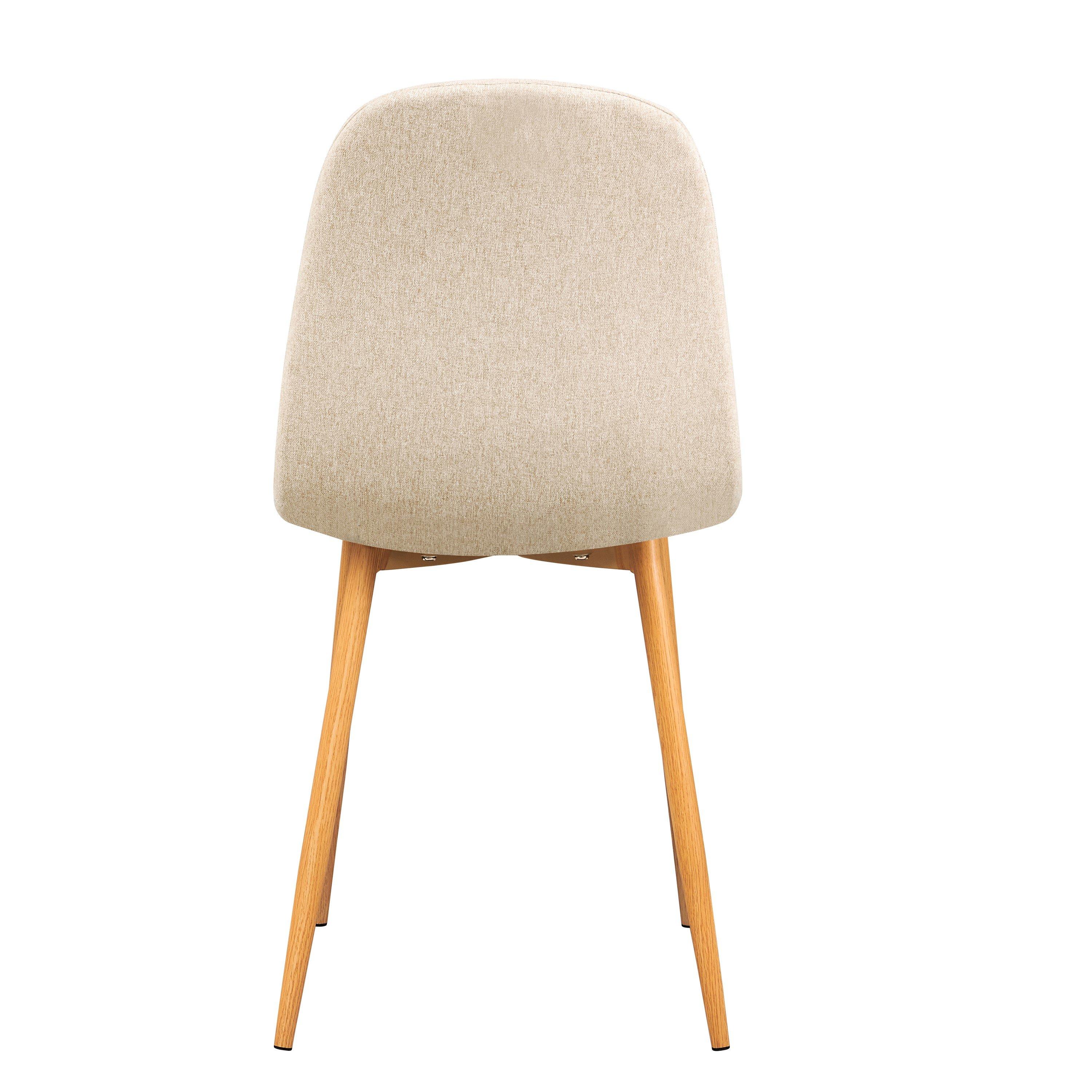 Beige - Urban Meuble - Set of 4 Modern Dining Chair - 6