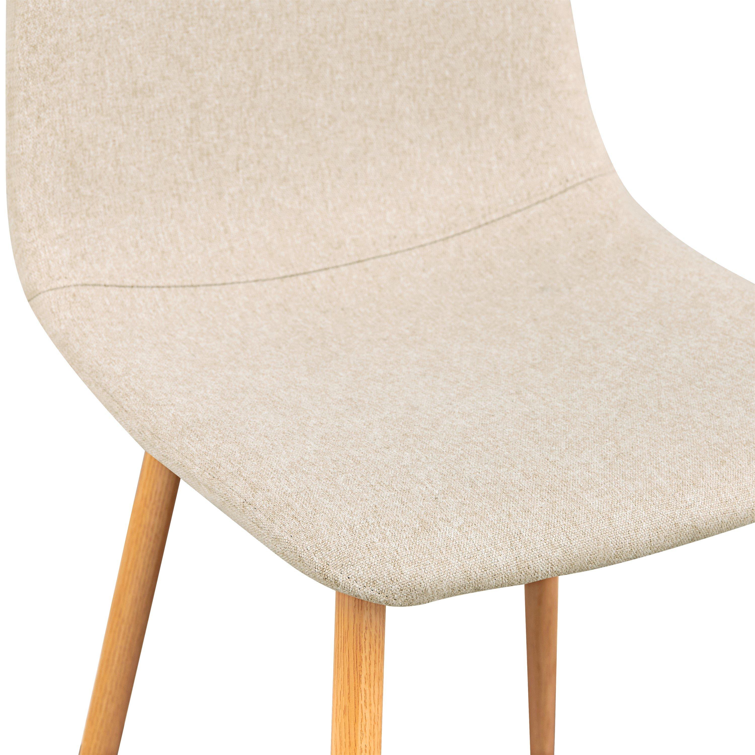 Beige - Urban Meuble - Set of 4 Modern Dining Chair - 8