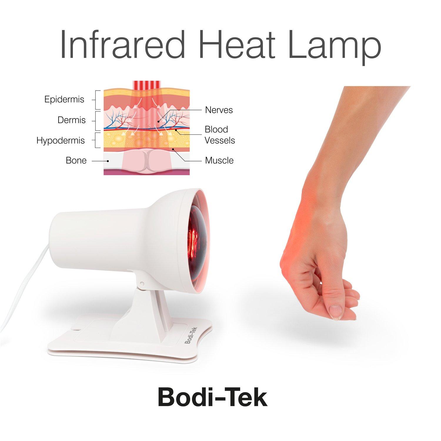 White - Bodi-Tek - Bodi Tek Infrared Heat Lamp - 6