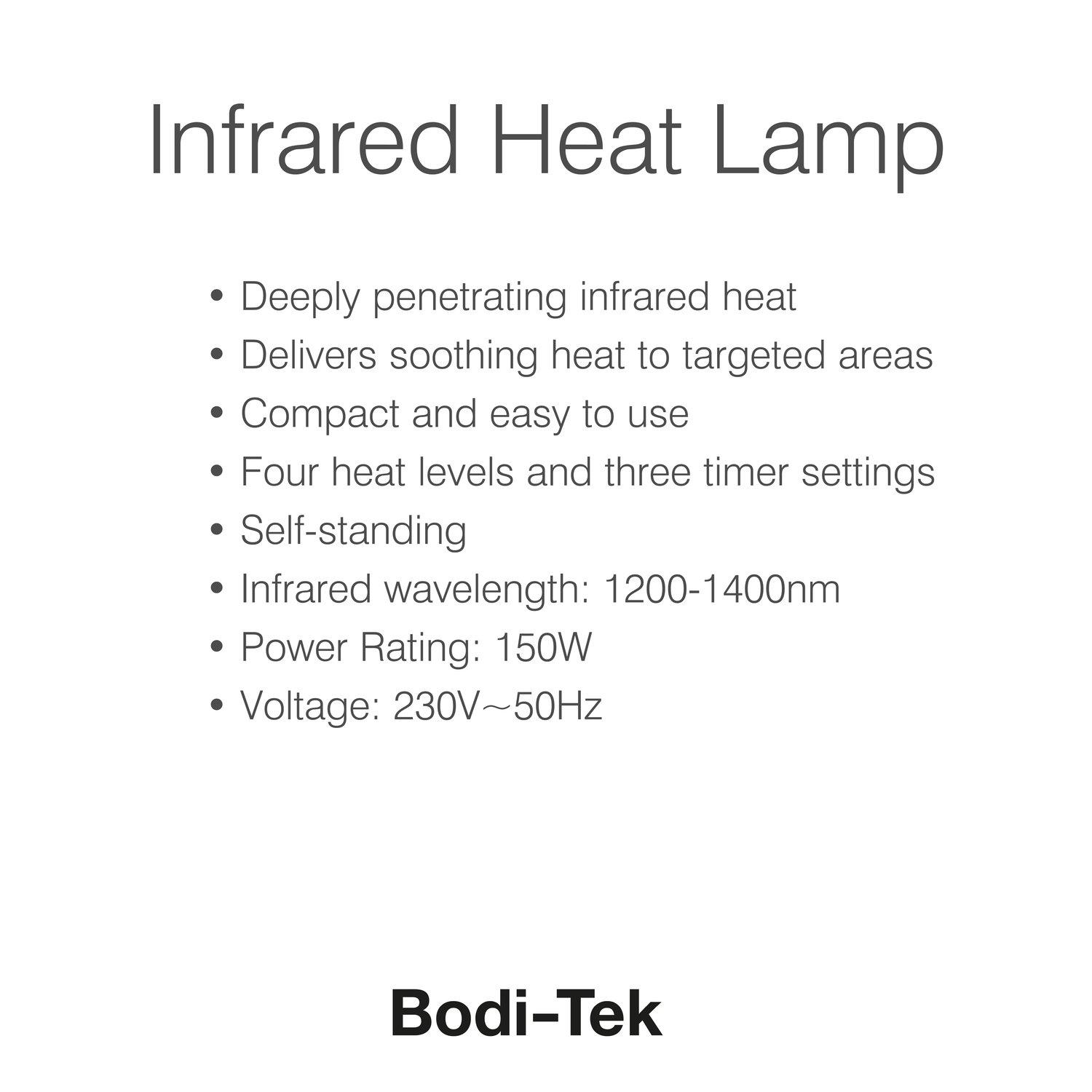 White - Bodi-Tek - Bodi Tek Infrared Heat Lamp - 7