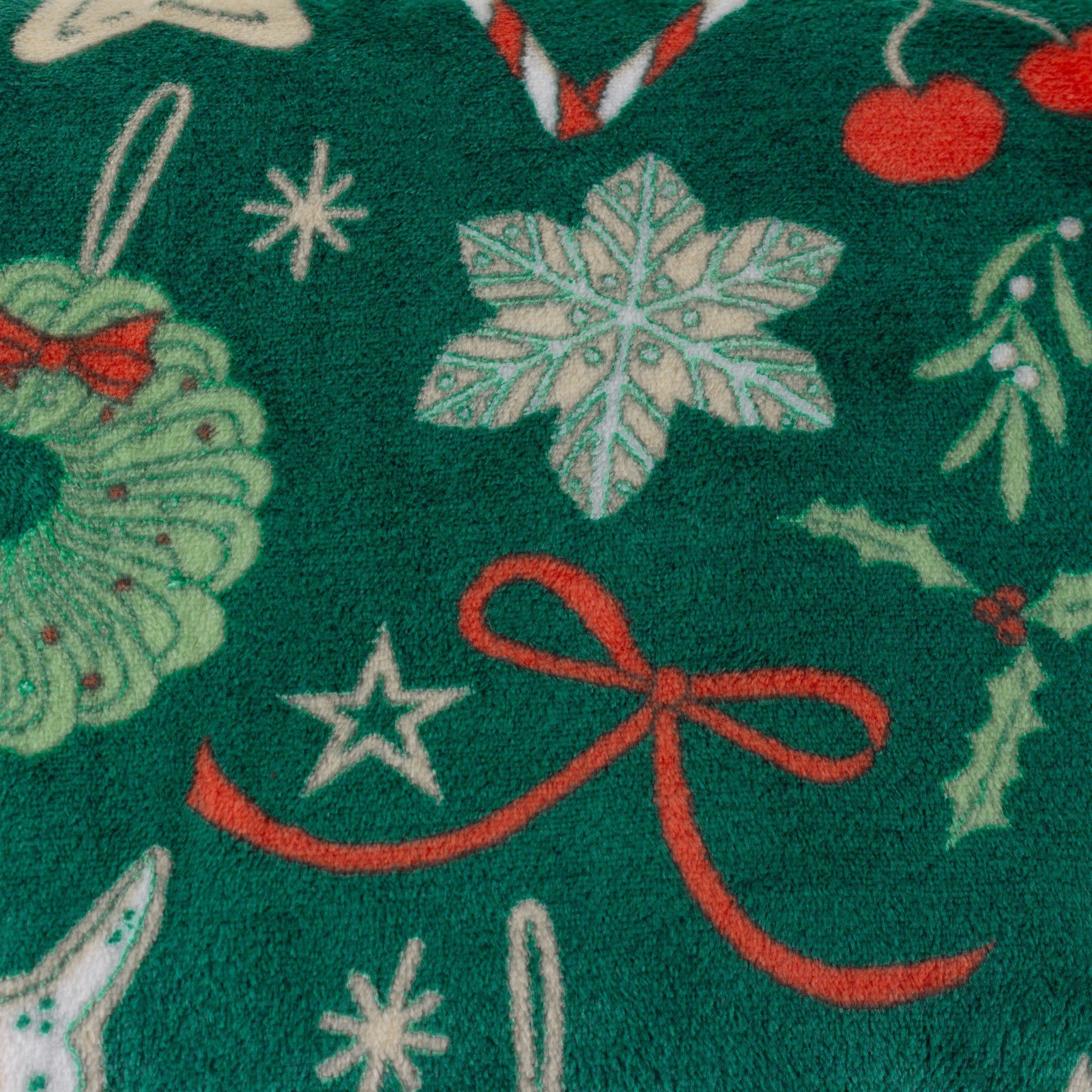 Emerald - Duvet Day - Festive Treats Printed Fleece Throw - 5