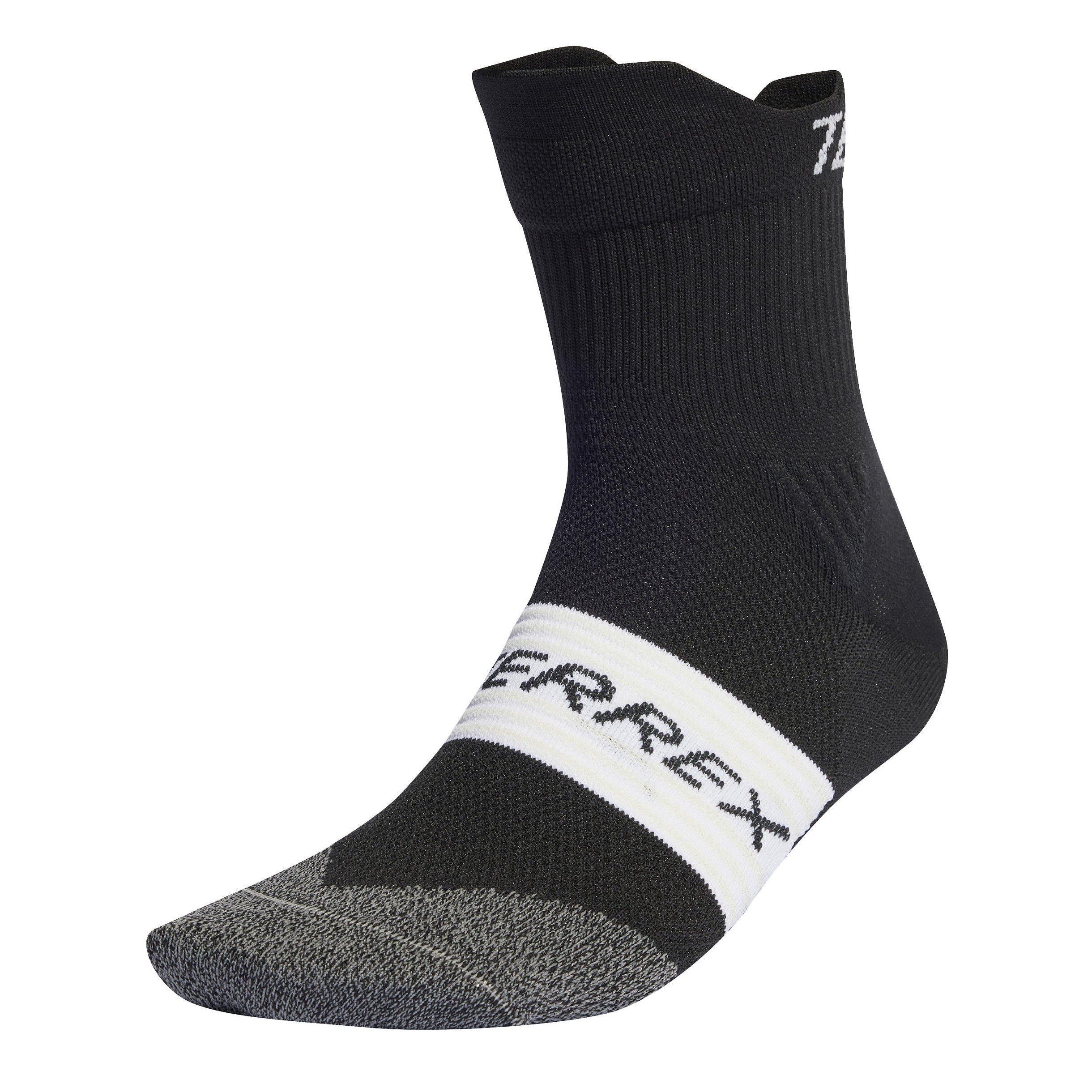 Black - adidas - Terrex HEAT.RDY Adults Trail Running Agravic Crew Socks